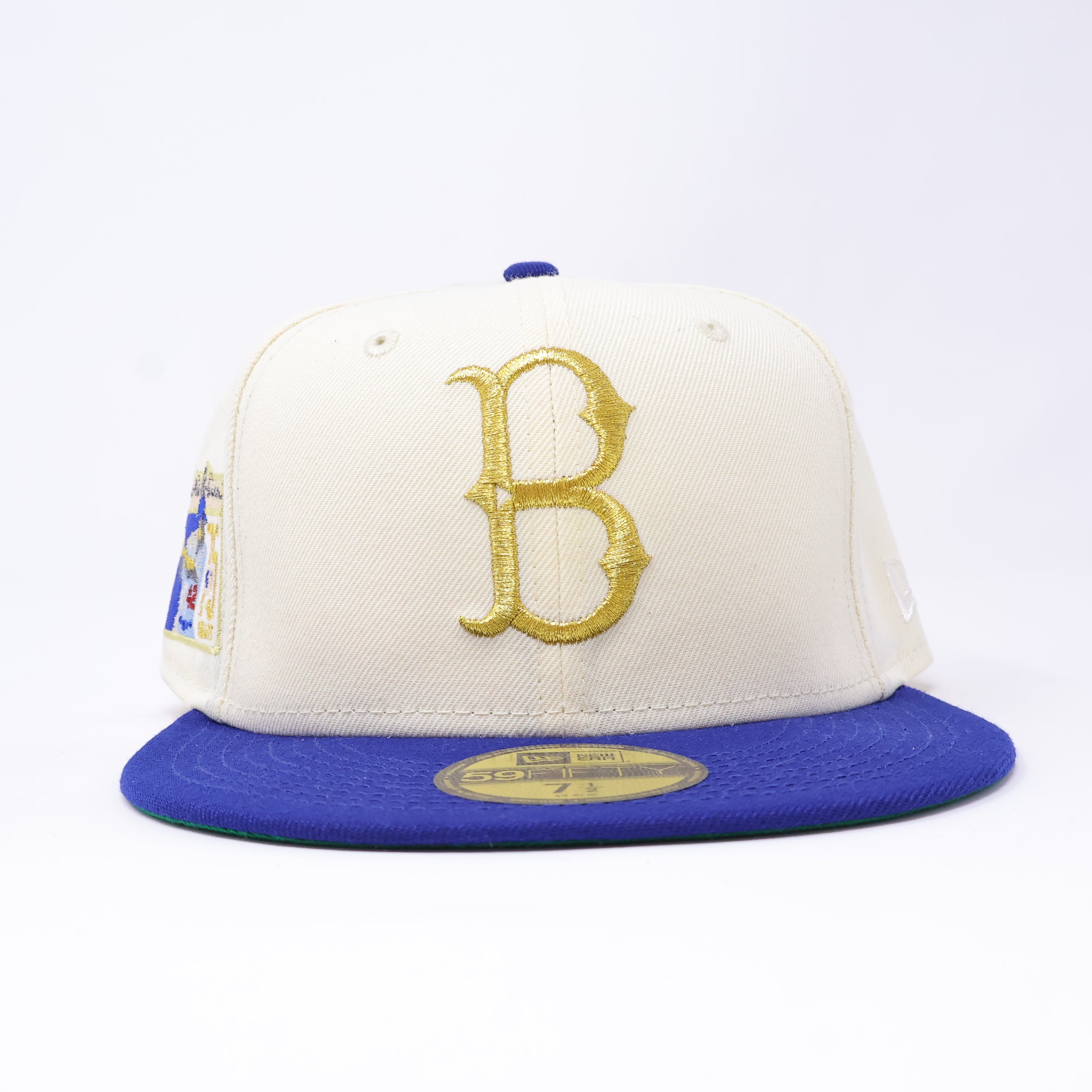 NWT 1/2 Cream Brooklyn Dodgers Jackie Robinson 59FIFTY New Era Fitted Hat Cap