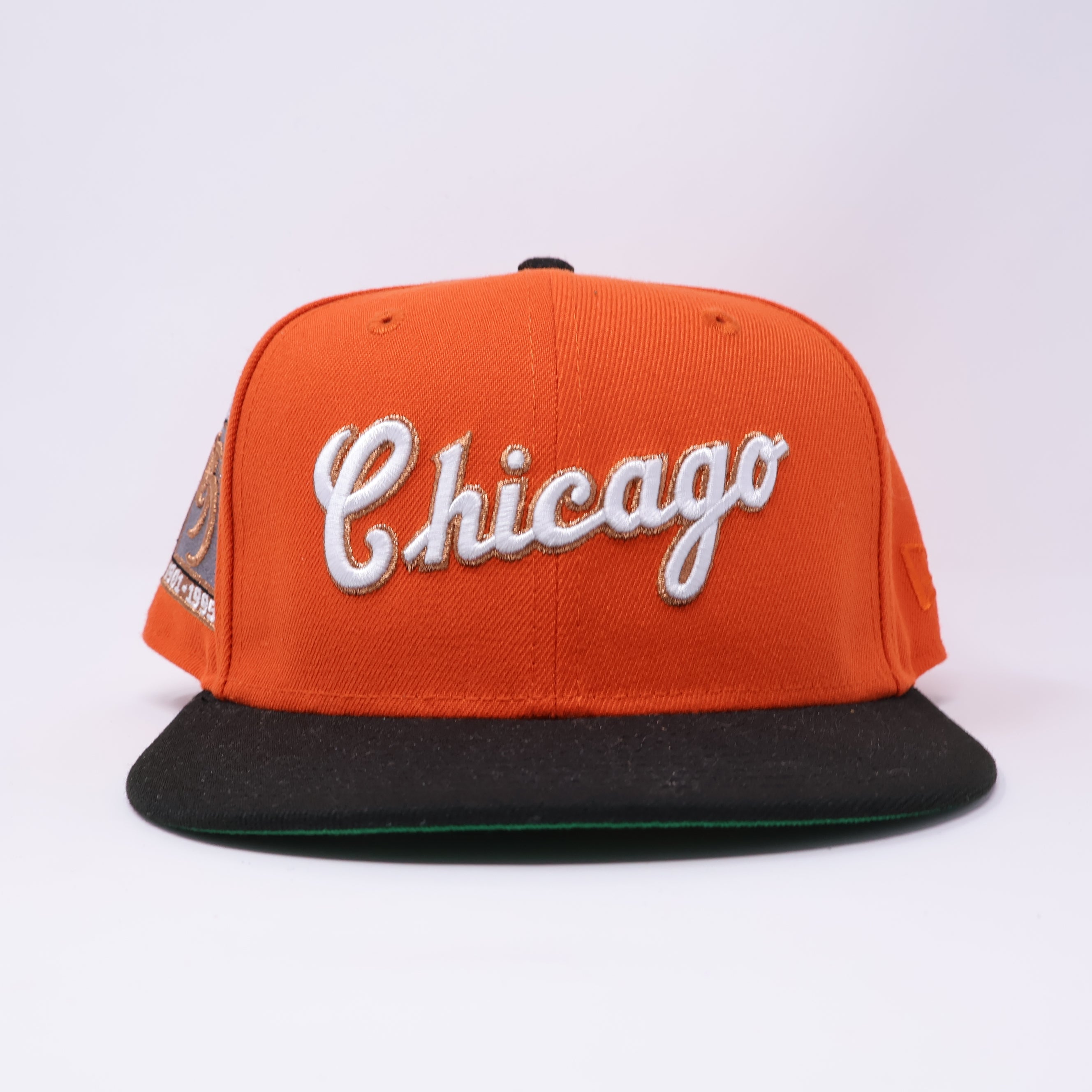 USED 5/8 Orange Chicago White Sox 95 Years 59fifty New Era Fitted Hat Cap