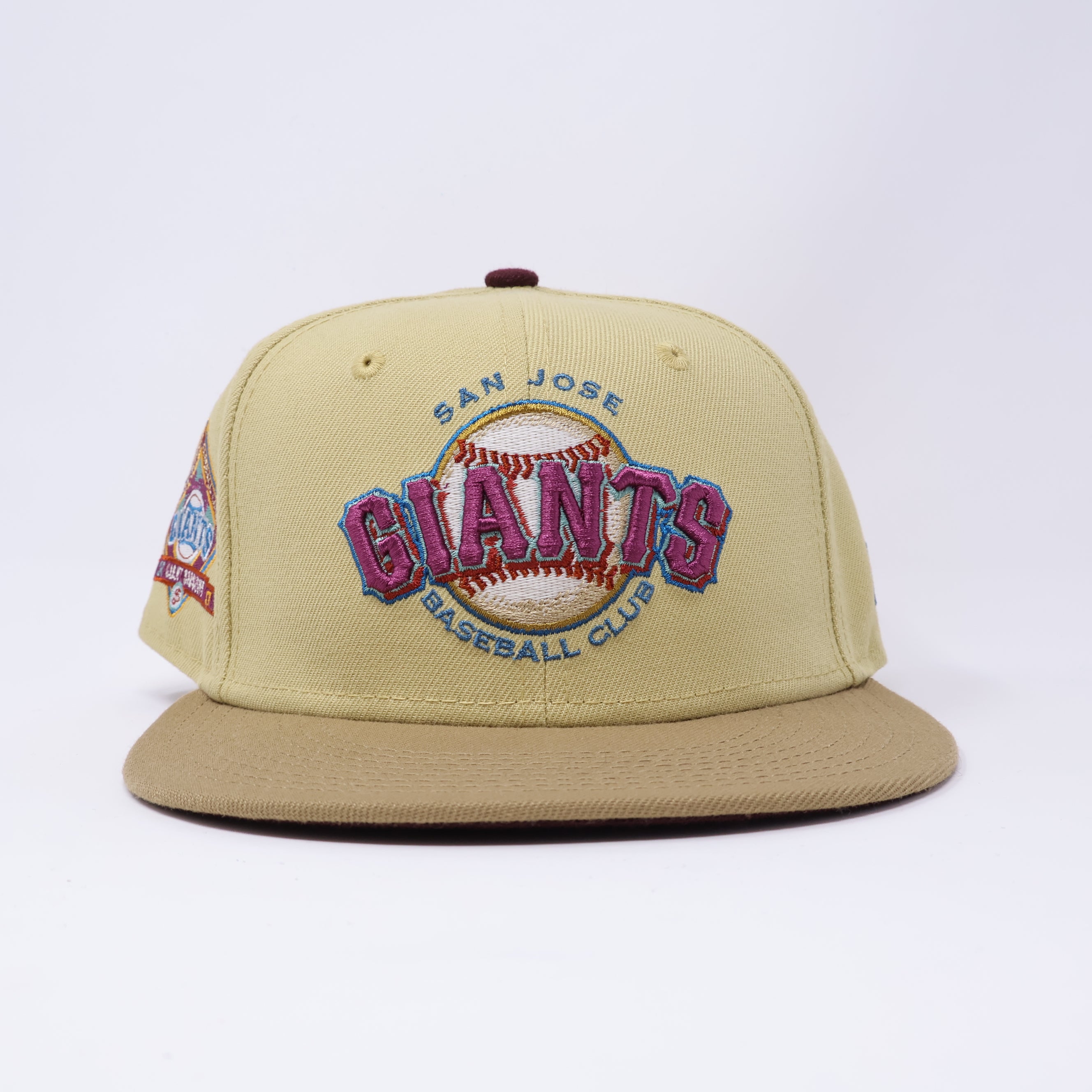 USED 1/8 Khaki San Jose Giants Minor League 59fifty New Era Fitted Hat Cap