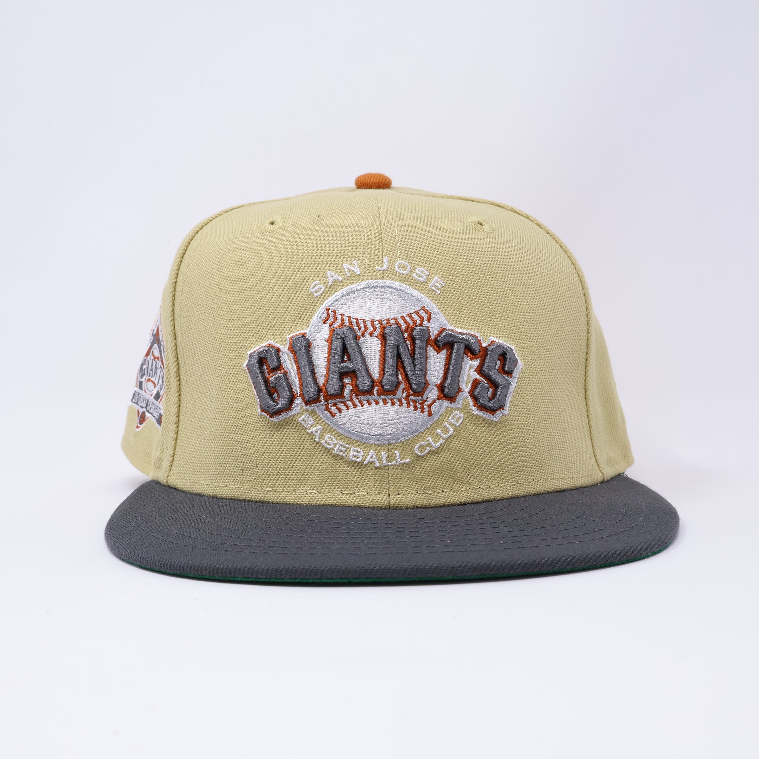 USED 1/8 Khaki San Jose Giants Minor League 59fifty New Era Fitted Hat Cap