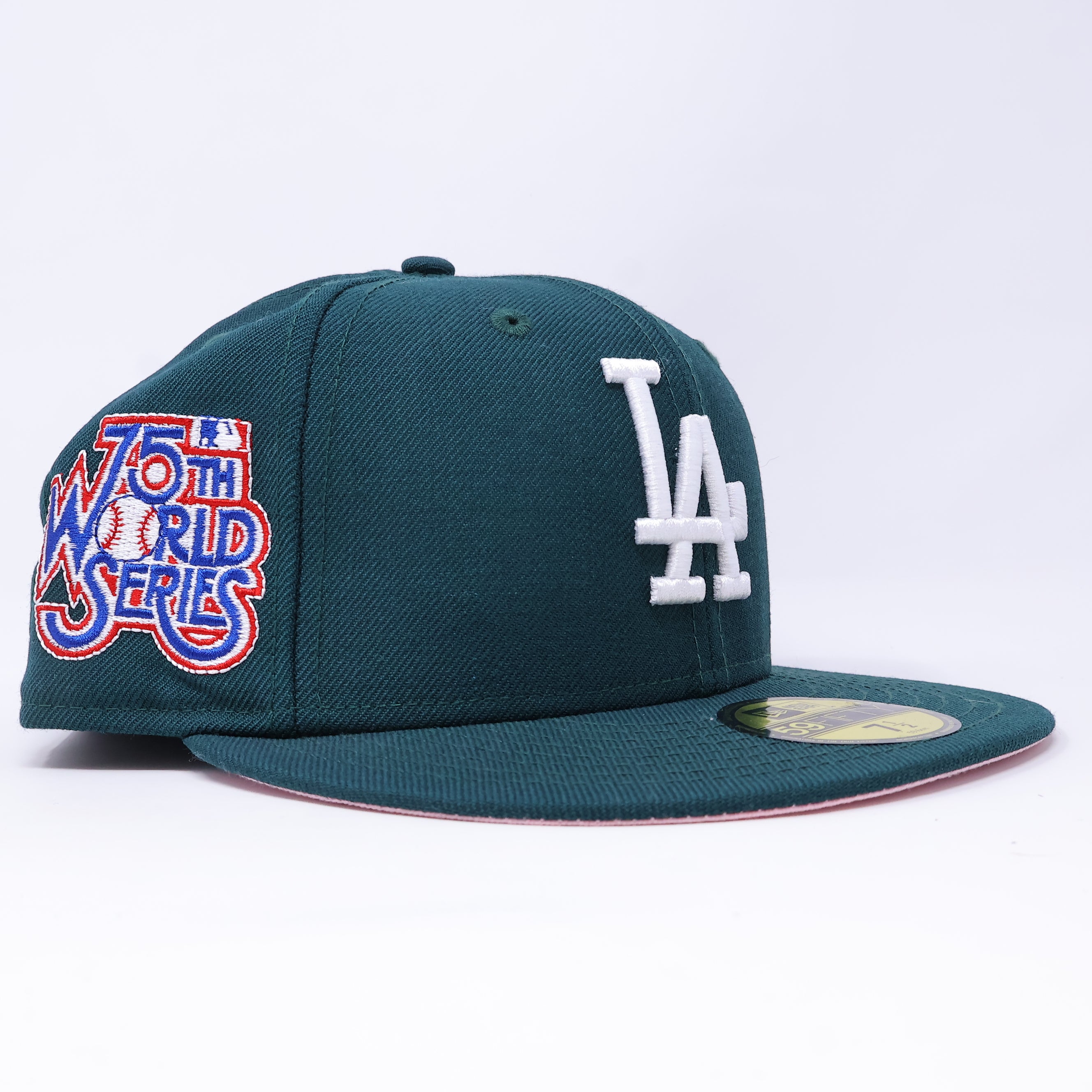 NWT 1/2 Green Los Angeles Dodgers 75th World Series 59FIFTY New Era Fitted Hat Cap