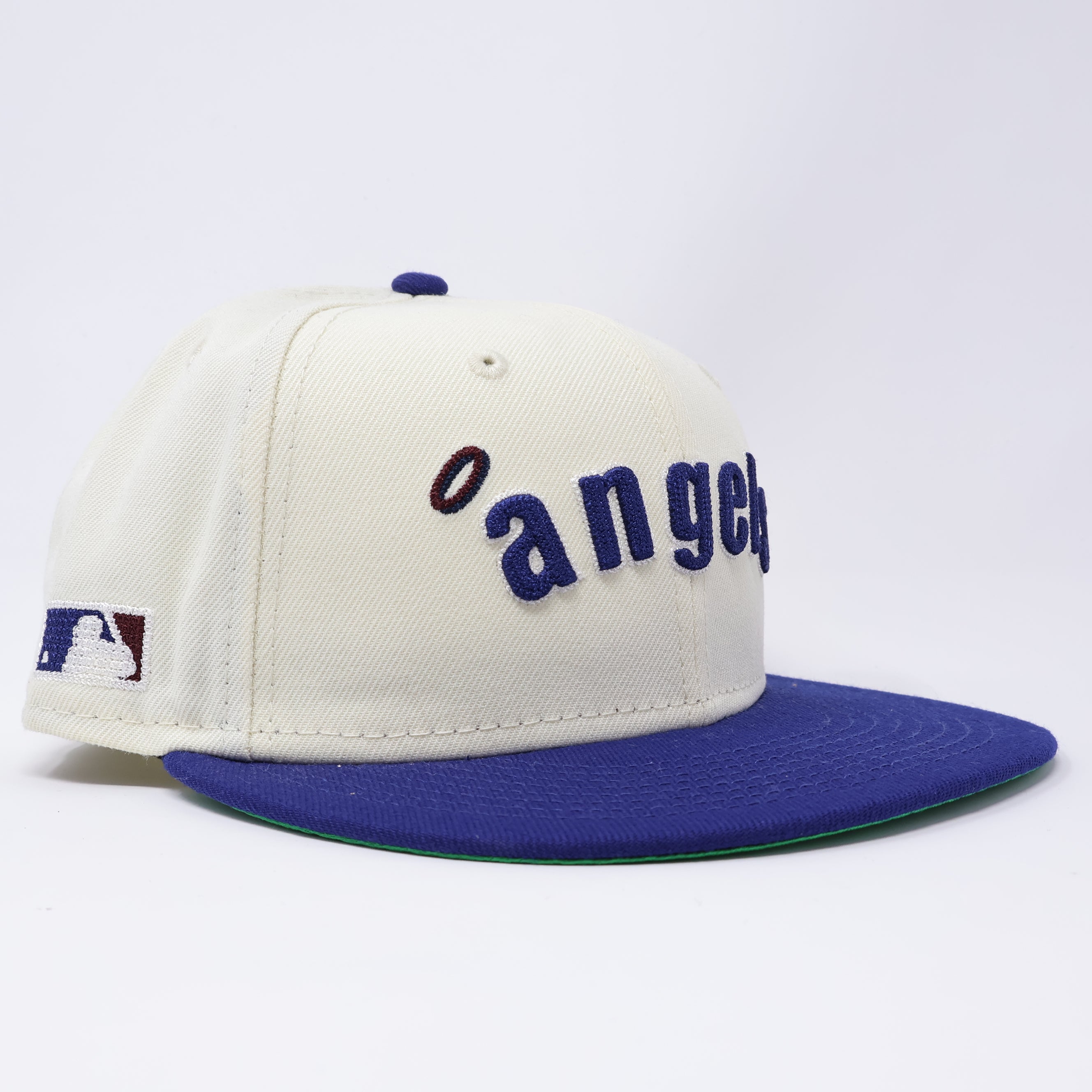USED 1/8 Chrome Los Angeles Angels Side Batterman 59fifty New Era Fitted Hat Cap