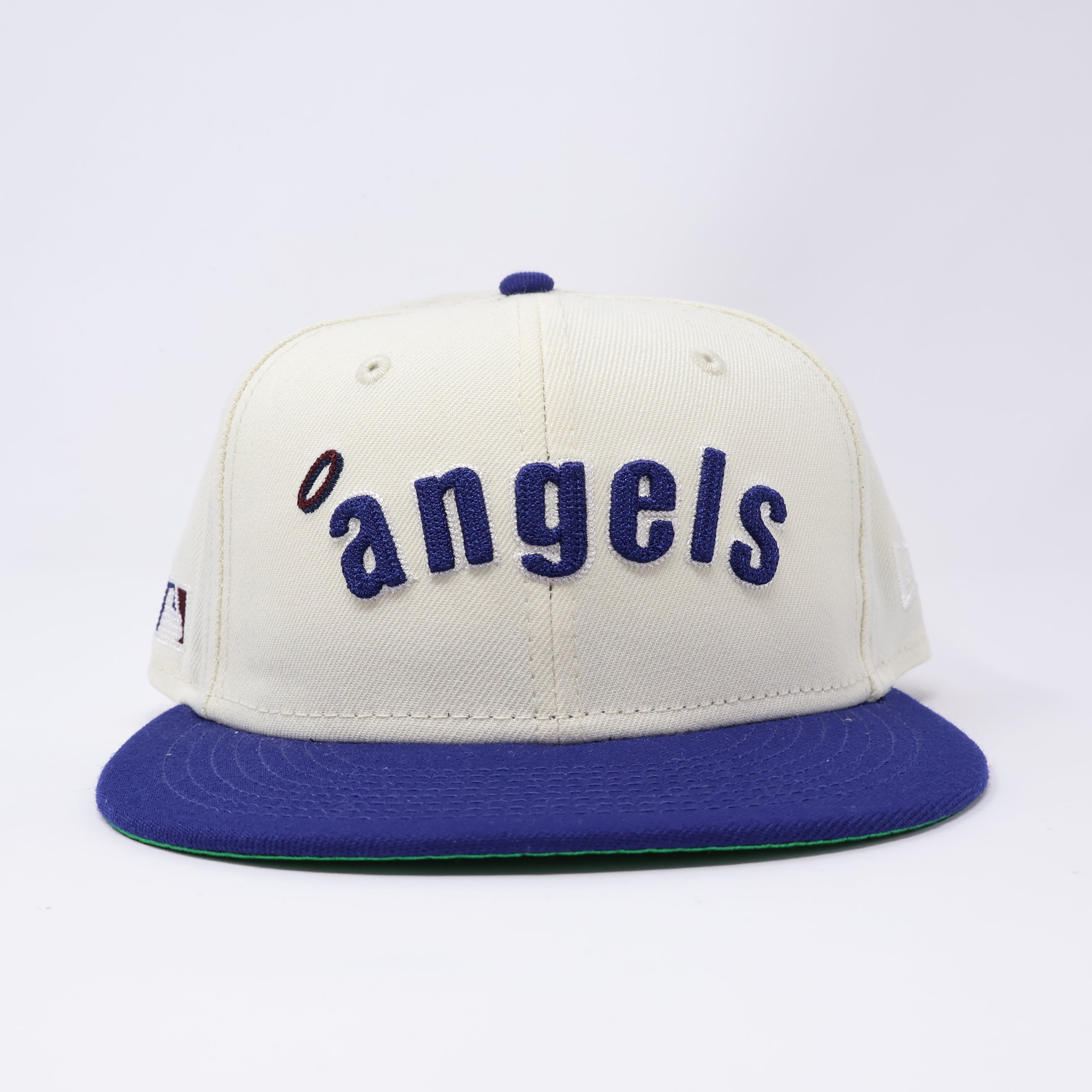 USED 1/8 Chrome Los Angeles Angels Side Batterman 59fifty New Era Fitted Hat Cap