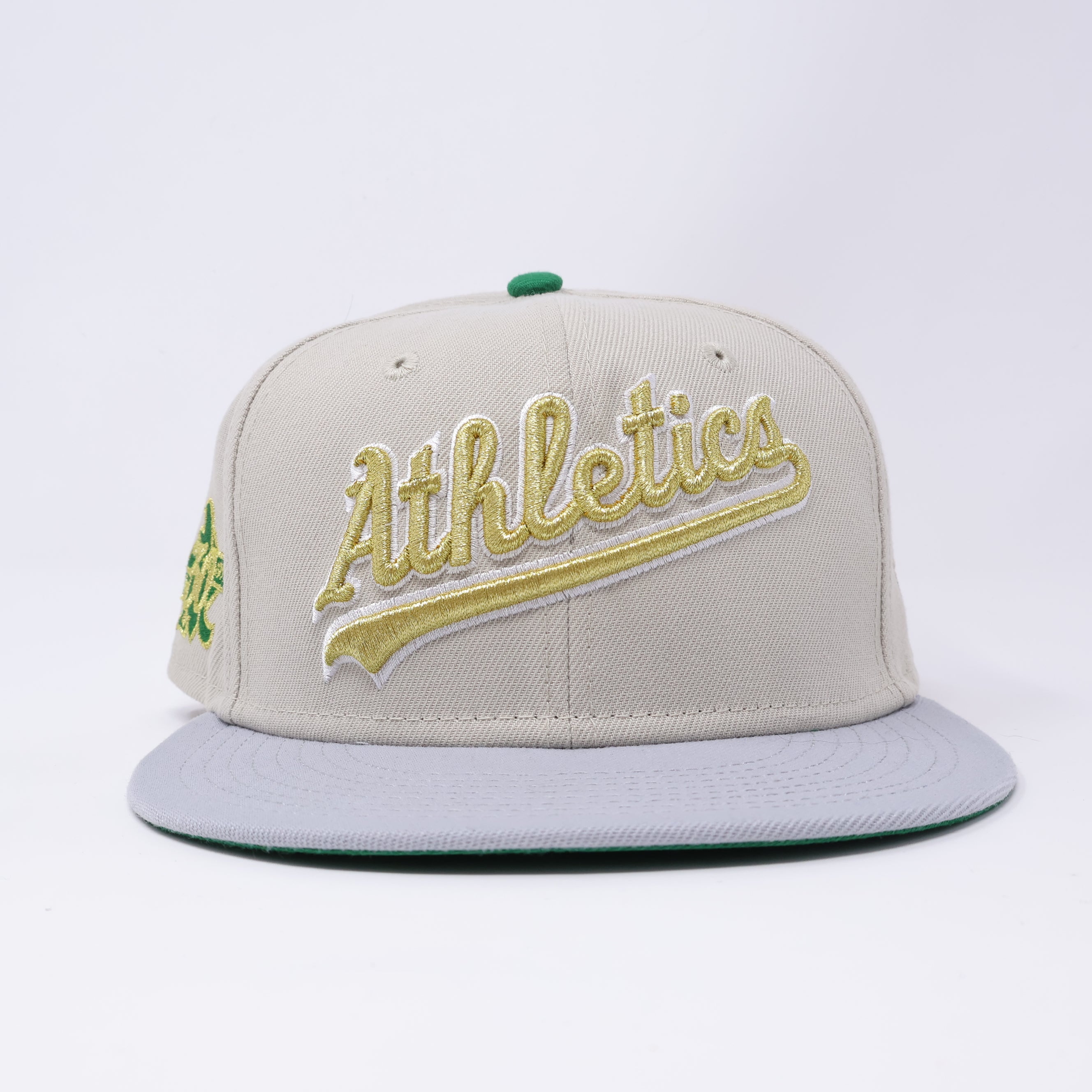 USED 1/8 Stone Oakland Athletics 30th Anniversary 59fifty New Era Fitted Hat Cap