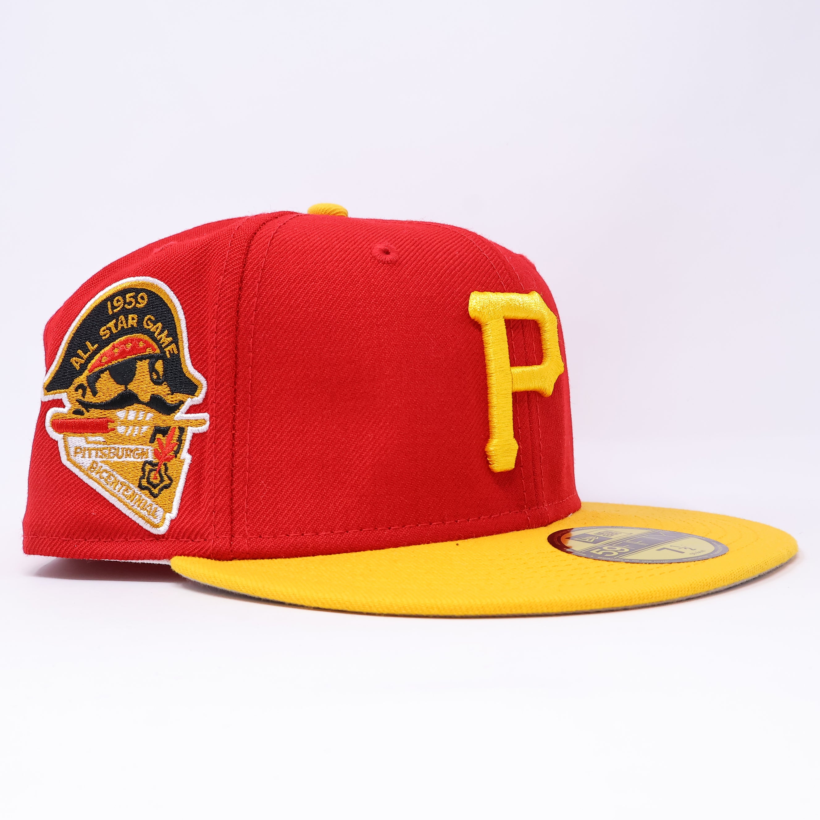 NWT 1/2 Red Pittsburgh Pirates 1959 All Star Game 59FIFTY New Era Fitted Hat Cap