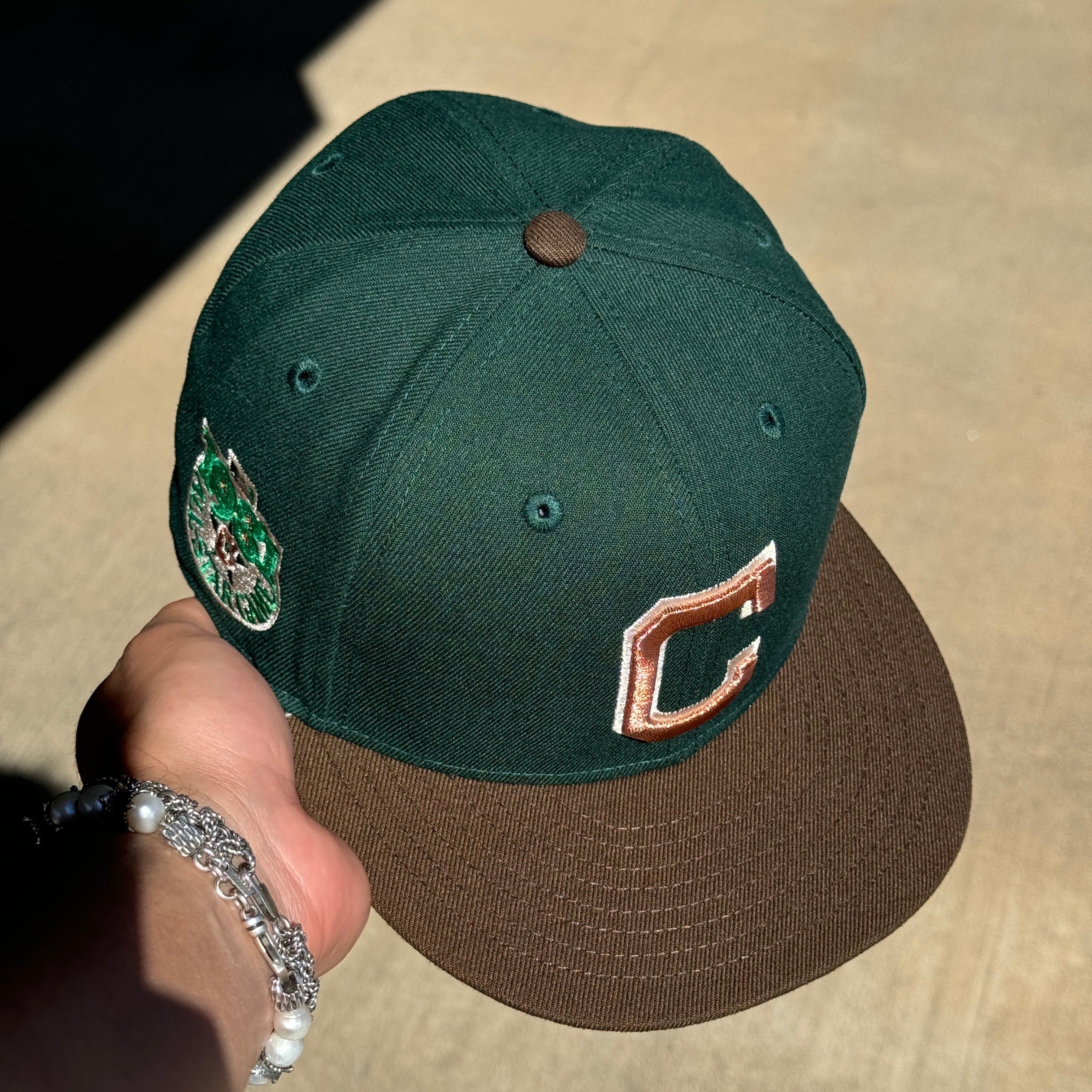 USED 1/8 Green Cleveland Indians 1981 All Star Game 59fifty New Era Fitted Hat Cap