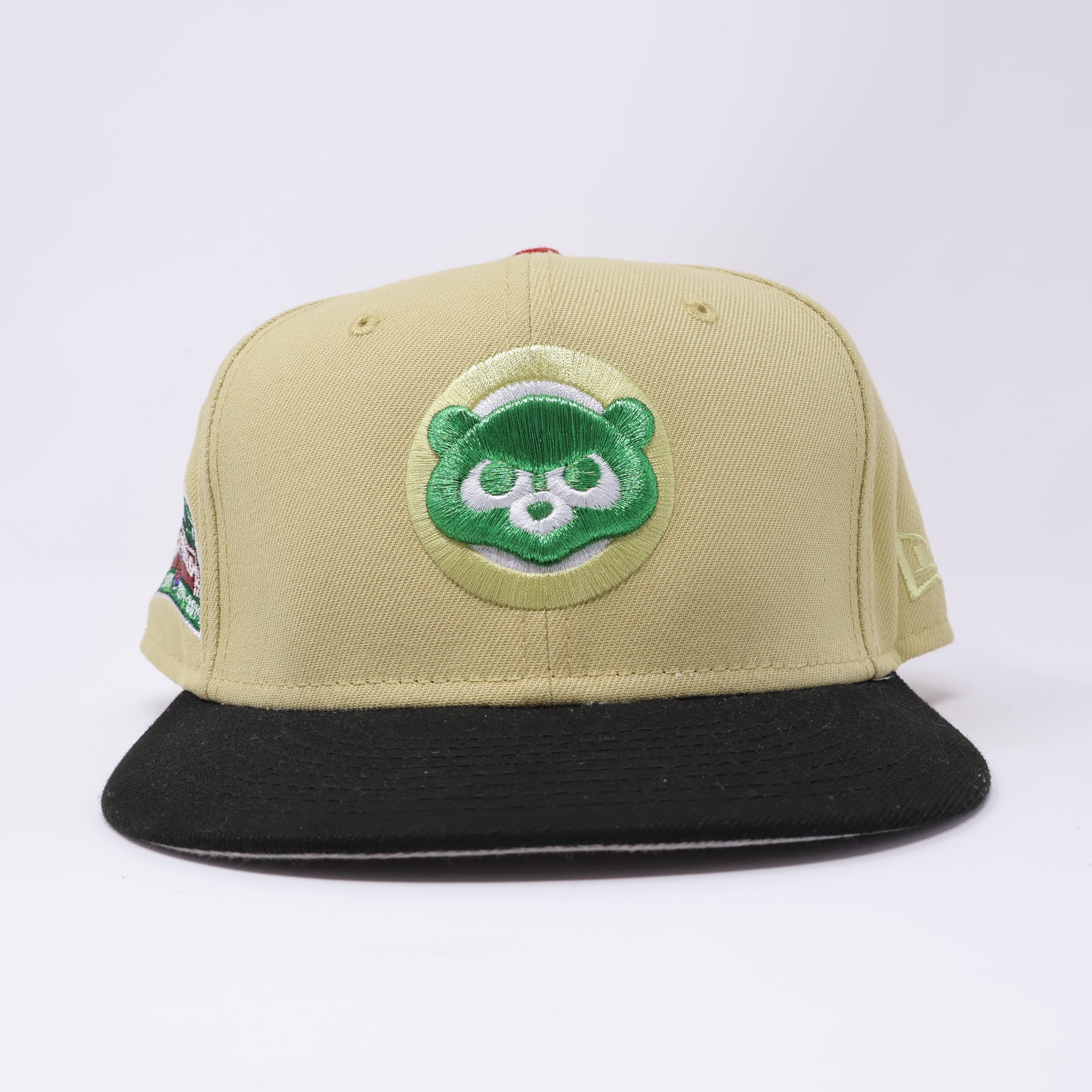 USED 3/4 Gold Chicago Cubs Wrigley Field 59fifty New Era Fitted Hat Cap