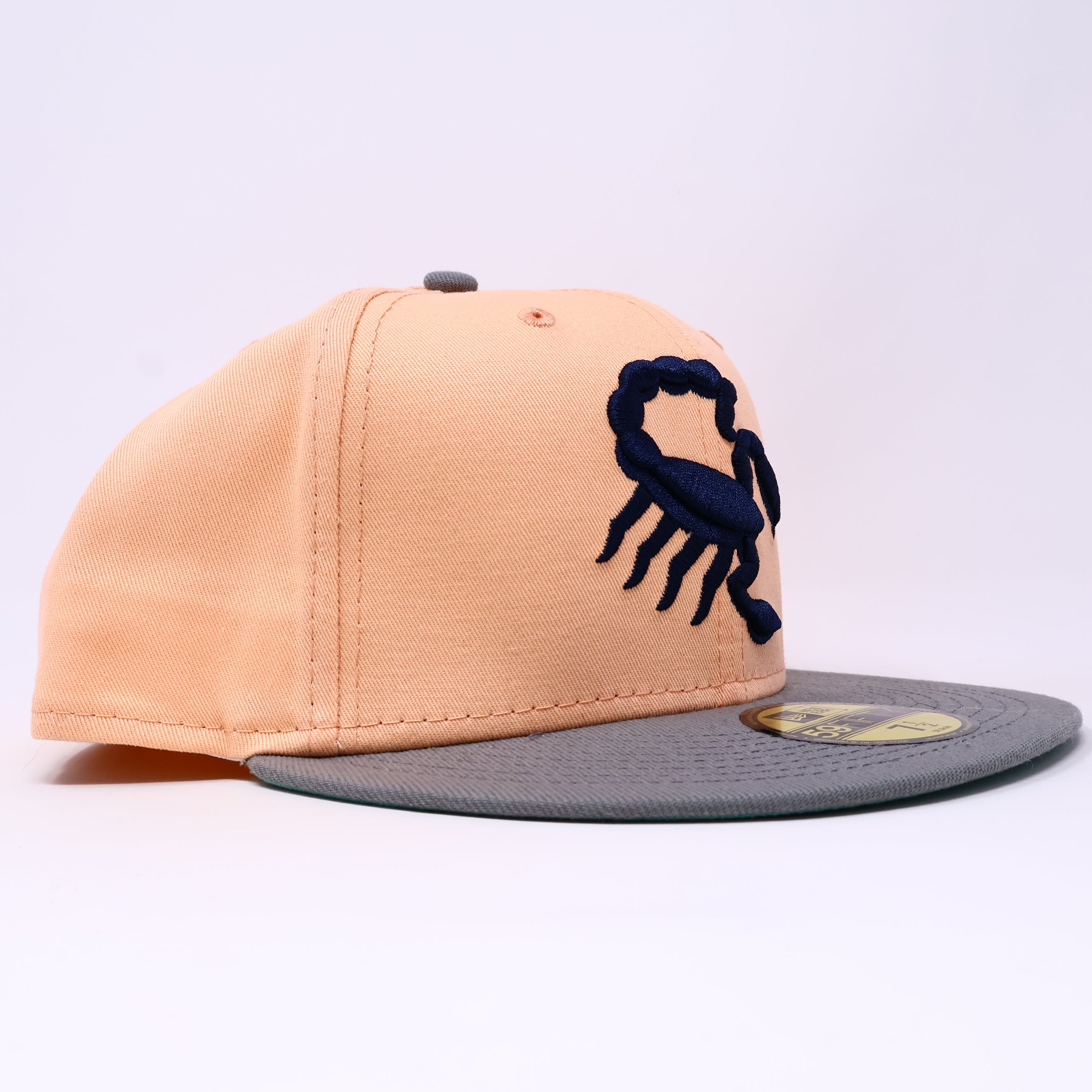 NWT 1/2 Peach Scottsdale Scorpions 59FIFTY New Era Fitted Hat Cap