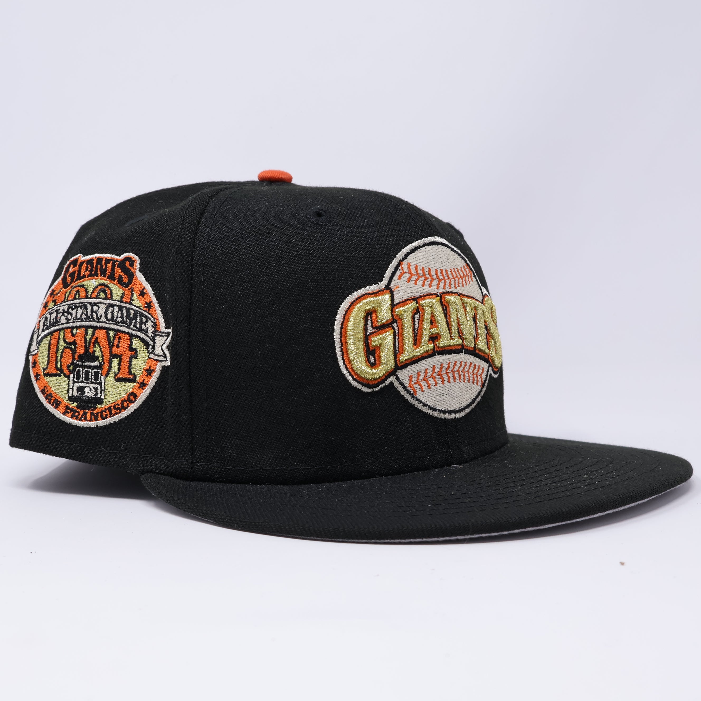 USED 1/8 Black San Francisco Giants 1984 All Star Game 59fifty New Era Fitted Hat Cap