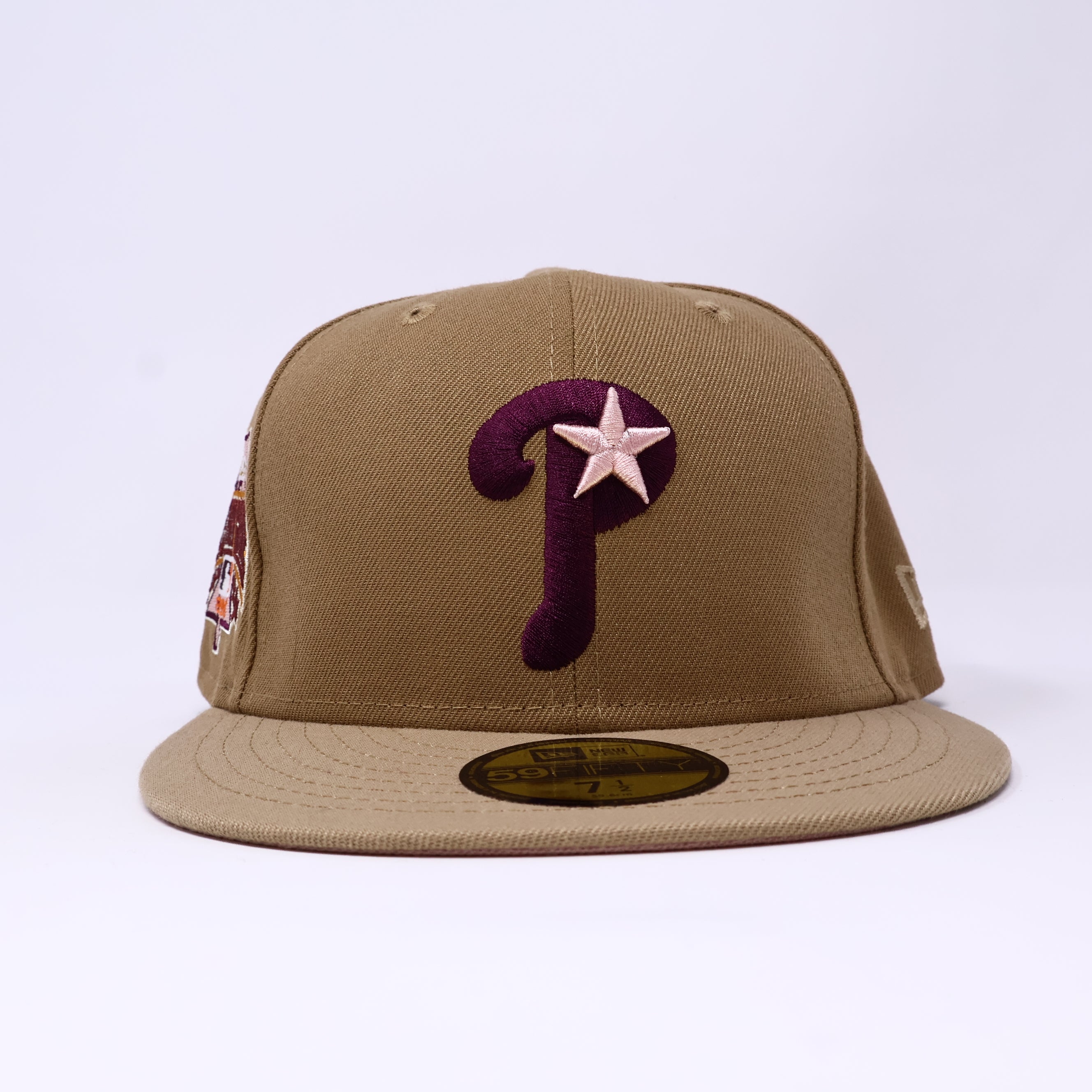 NWT 1/2 Tan Philadelphia Phillies All Star Game 59FIFTY New Era Fitted Hat Cap