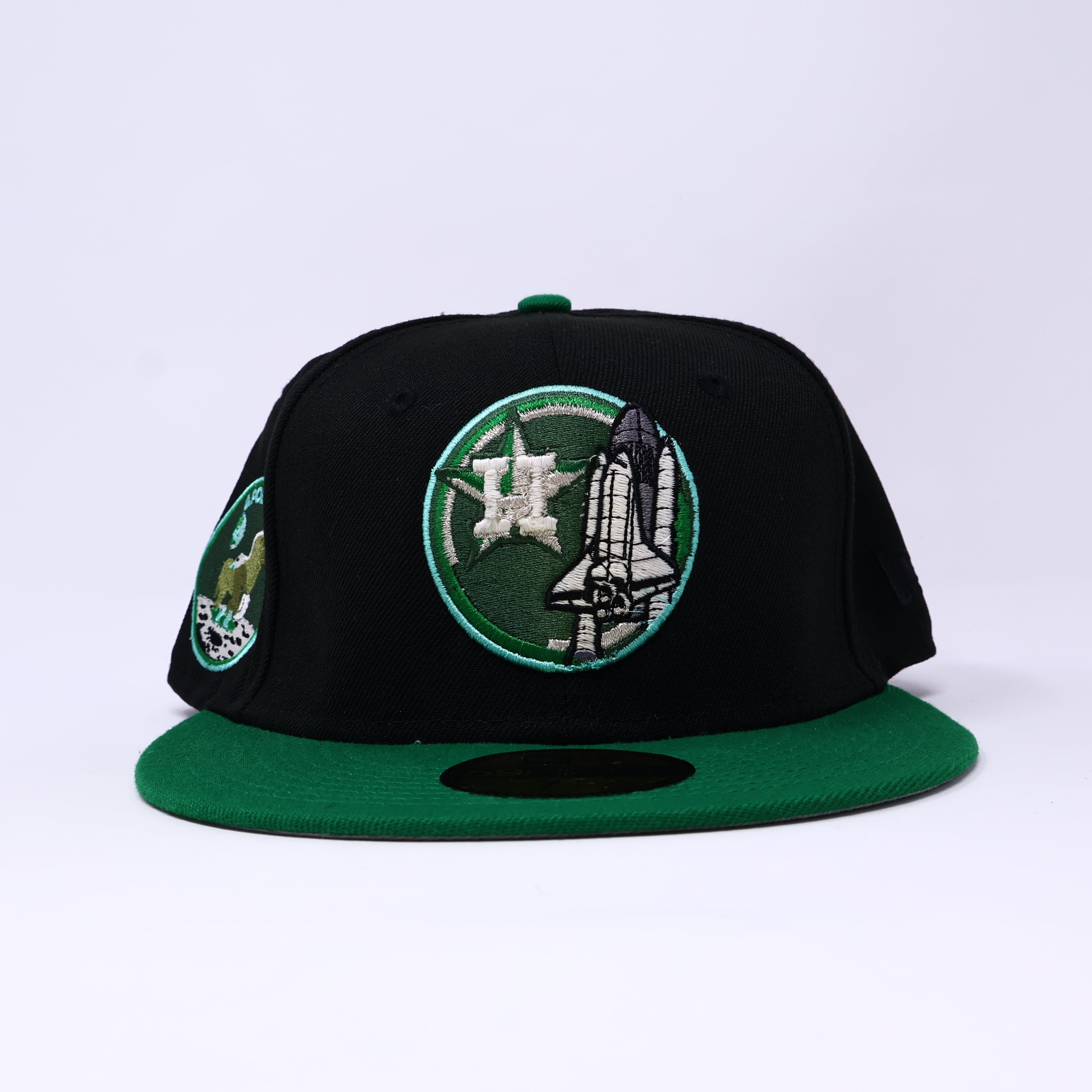 NWT 1/2 Black Houston Astros Apollo 11 59FIFTY New Era Fitted Hat Cap