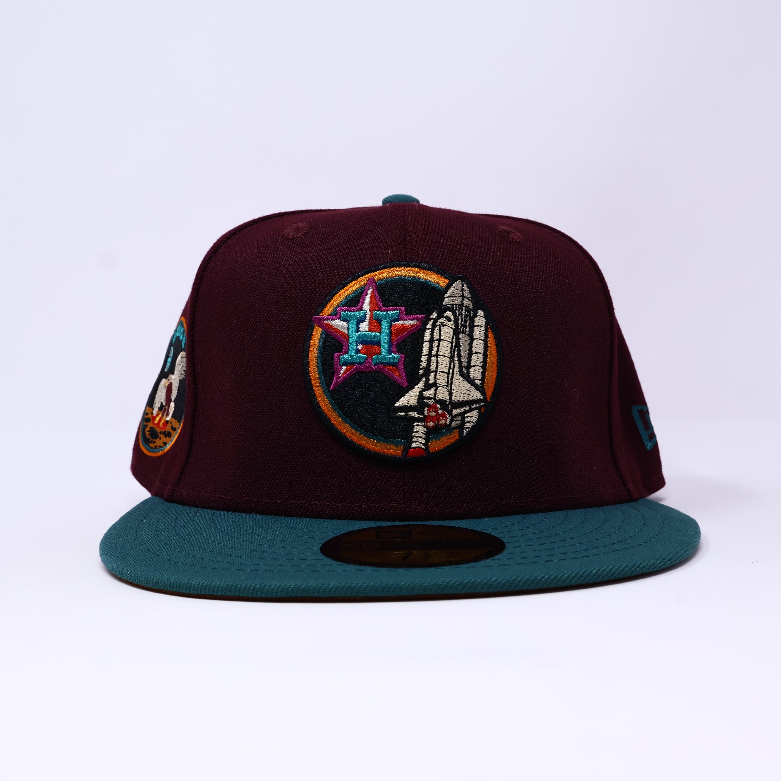 NWT 1/2 Maroon Houston Astros Apollo 11 59FIFTY New Era Fitted Hat Cap