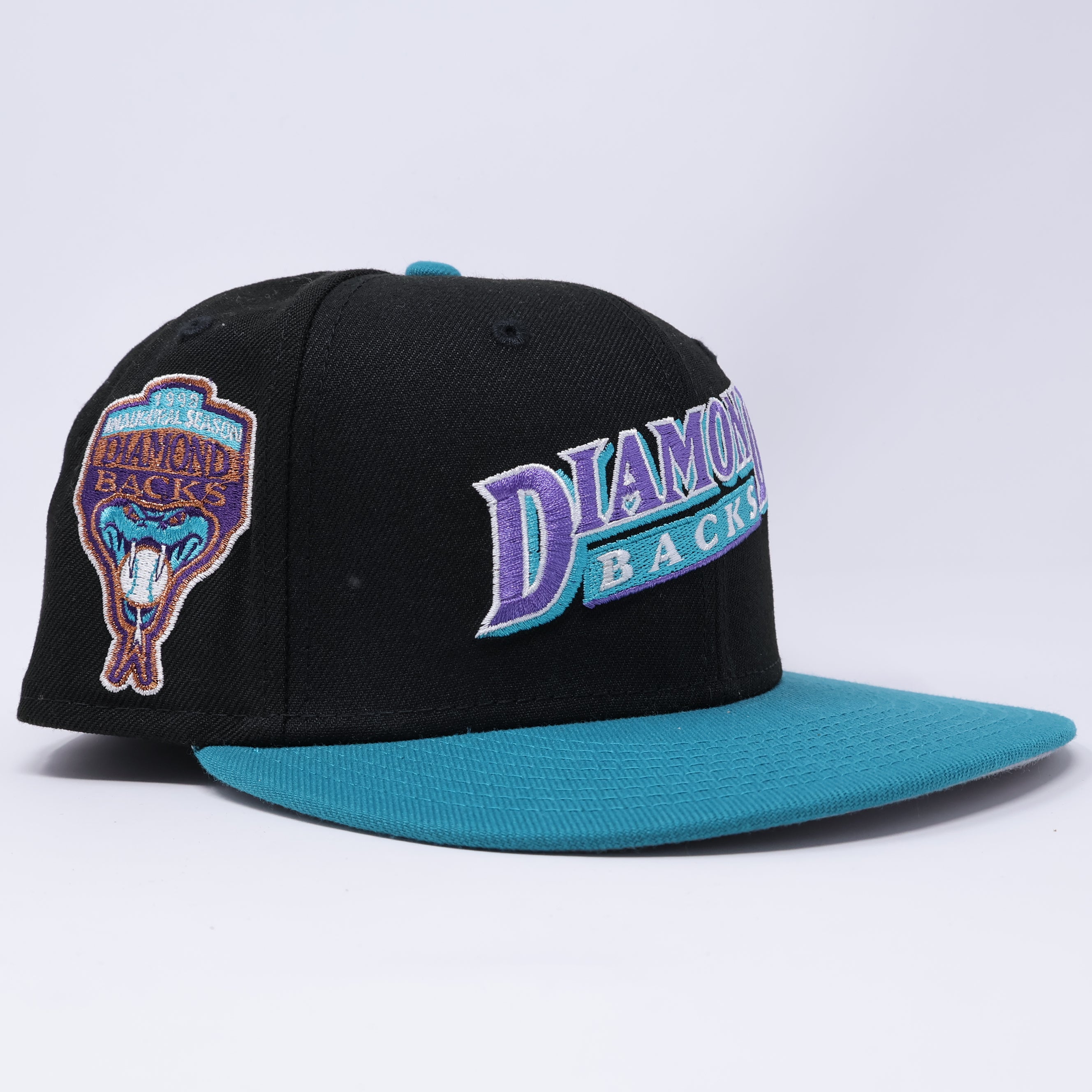 USED 1/8 Black Arizona Diamondbacks 1998 Inaugural Season 59fifty New Era Fitted Hat Cap