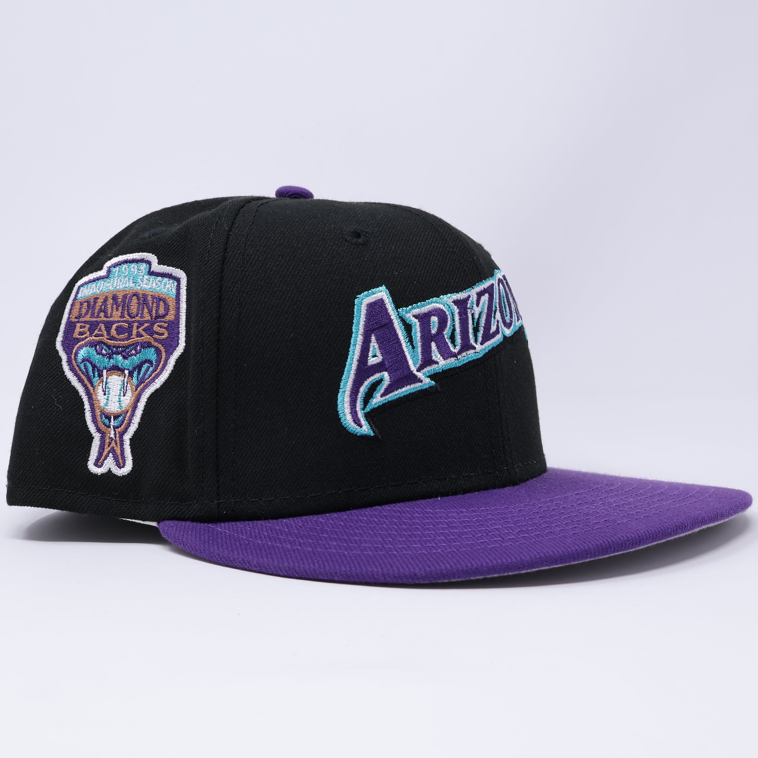 USED 1/8 Black Arizona Diamondbacks 1998 Inaugural Season 59fifty New Era Fitted Hat Cap