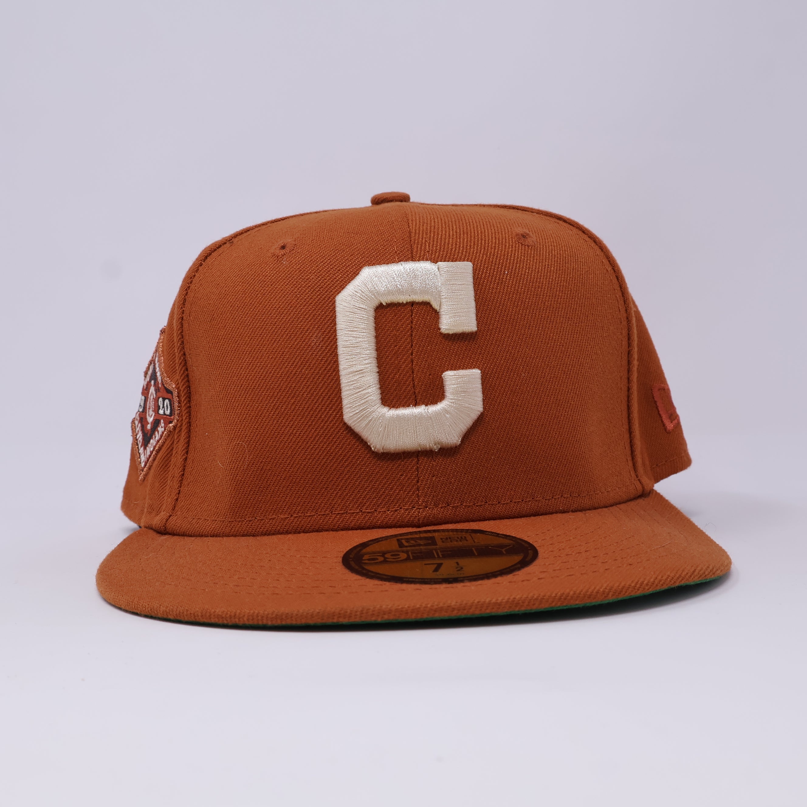 USED 1/2 Orange Cleveland Guardians Anniversary 1920 World Series 59FIFTY New Era Fitted Hat Cap