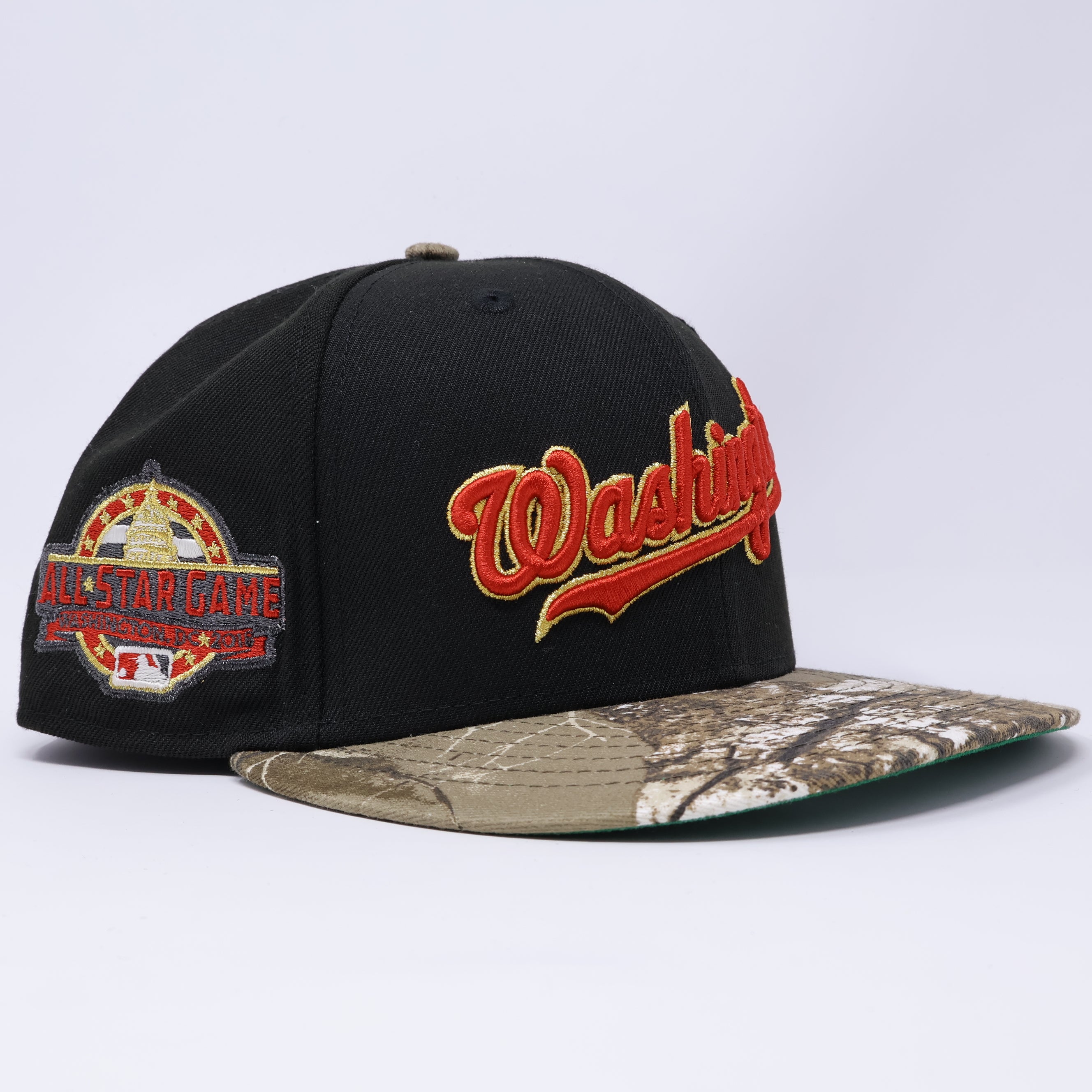 USED 1/8 Black Washington Nationals All Star Game 59fifty New Era Fitted Hat Cap