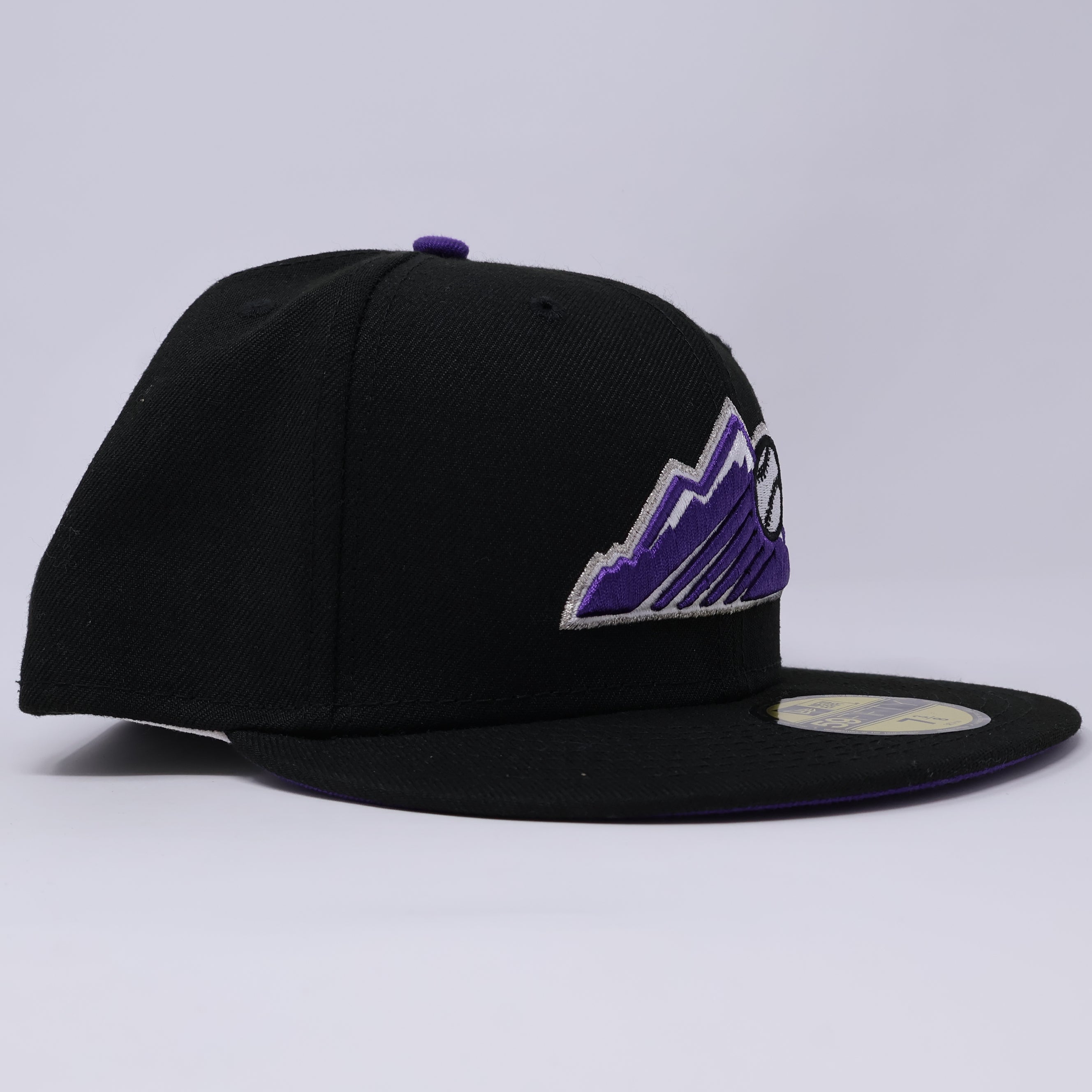 NWT 3/8 Black Colorado Rockies 59FIFTY New Era Fitted Hat Cap