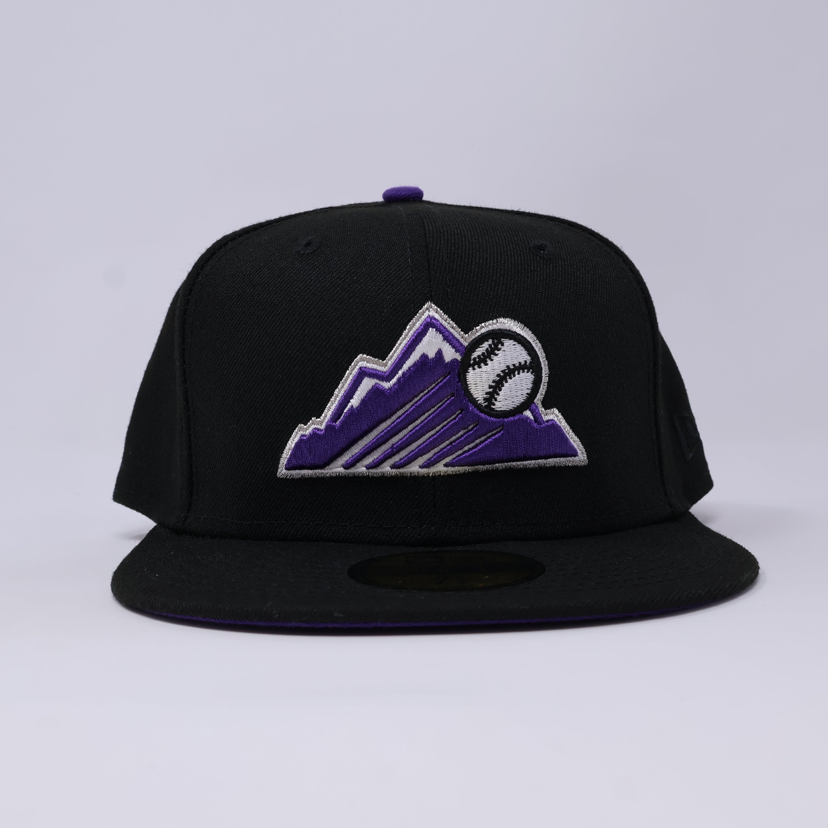 NWT 3/8 Black Colorado Rockies 59FIFTY New Era Fitted Hat Cap