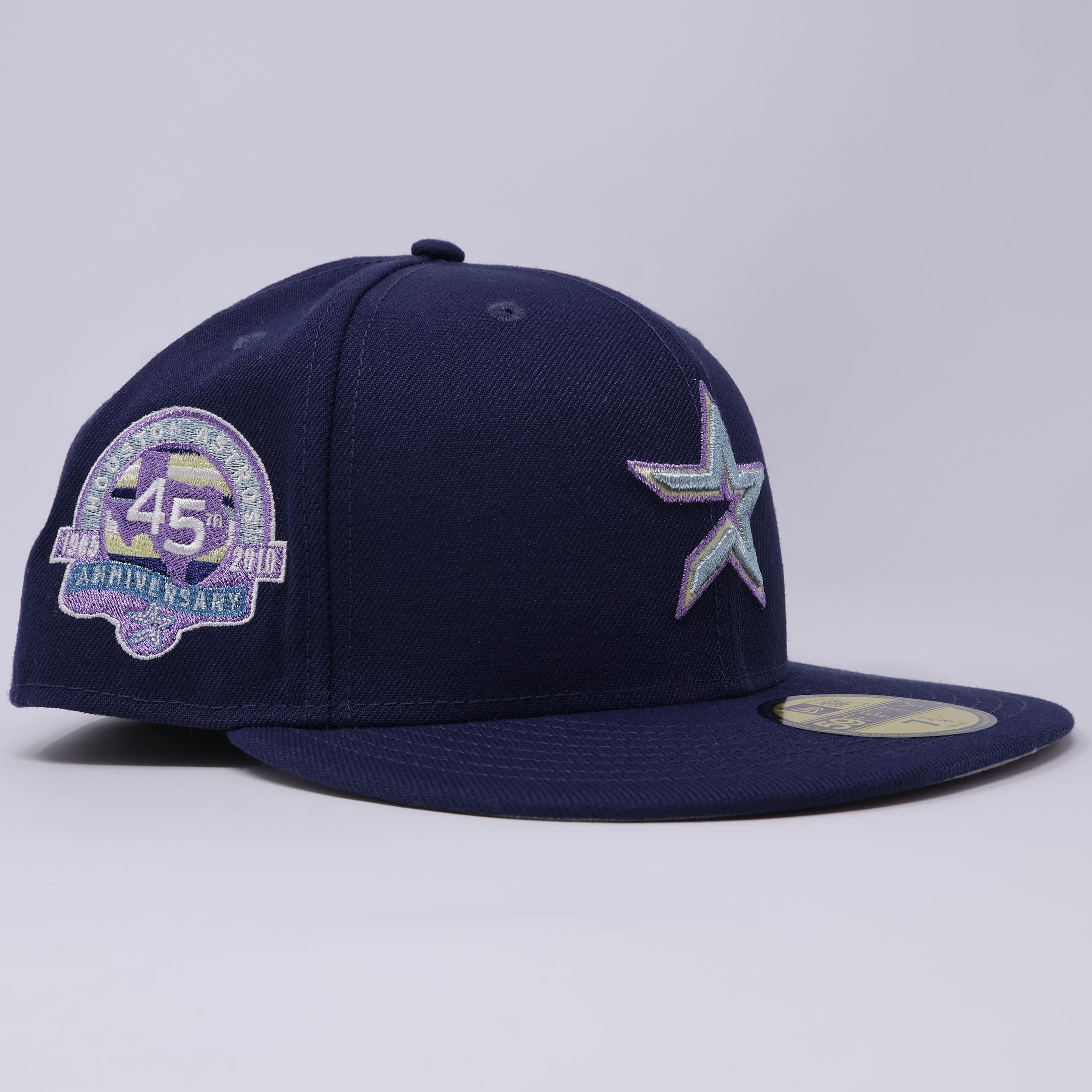 NWT 3/8 Navy Houston Astros 45th Anniversary 59FIFTY New Era Fitted Hat Cap