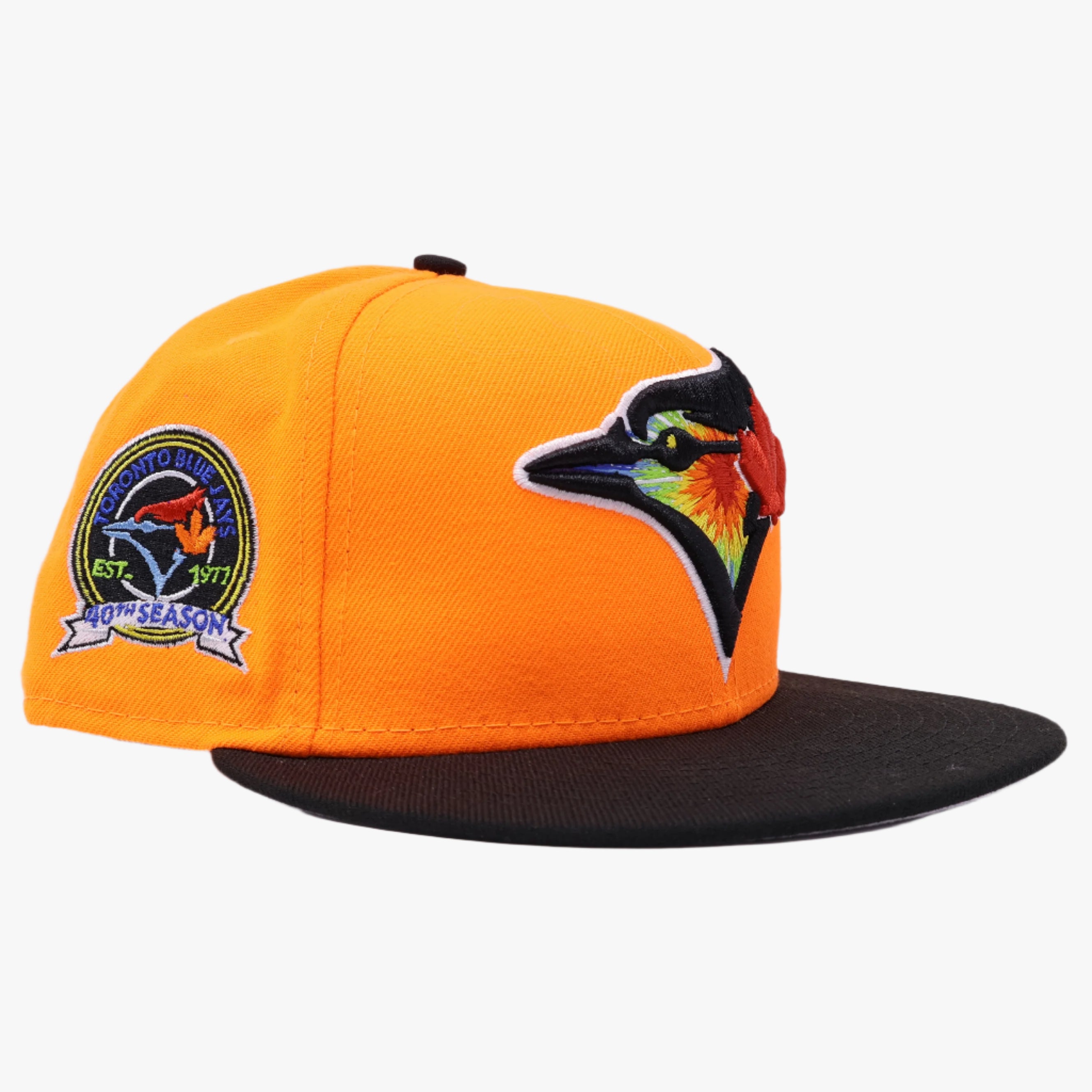 USED 5/8 Orange Toronto Blue Jays 40th Season 59fifty New Era Fitted Hat Cap