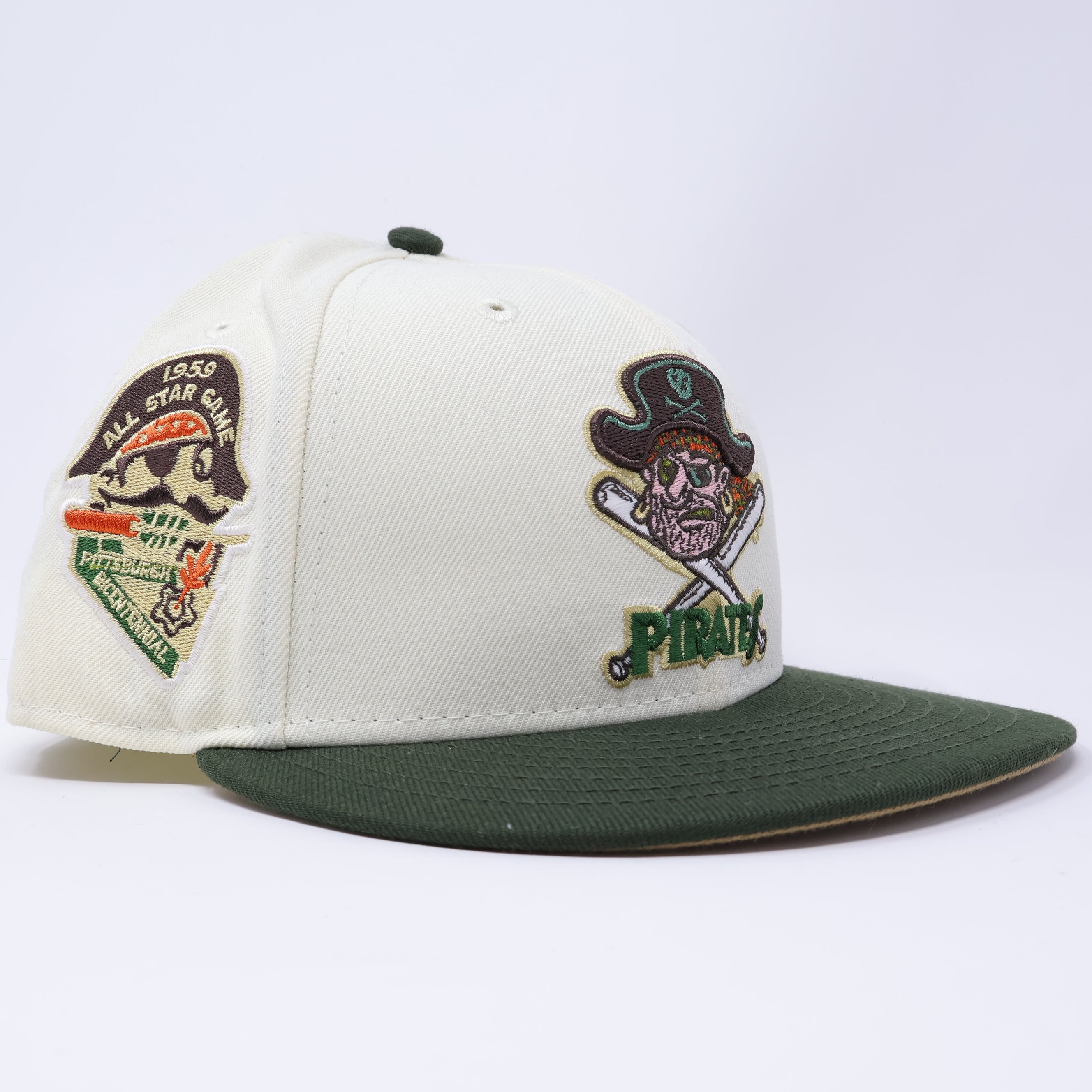 USED 1/8 Chrome Pittsburgh Pirates 1959 All Star Game 59fifty New Era Fitted Hat Cap