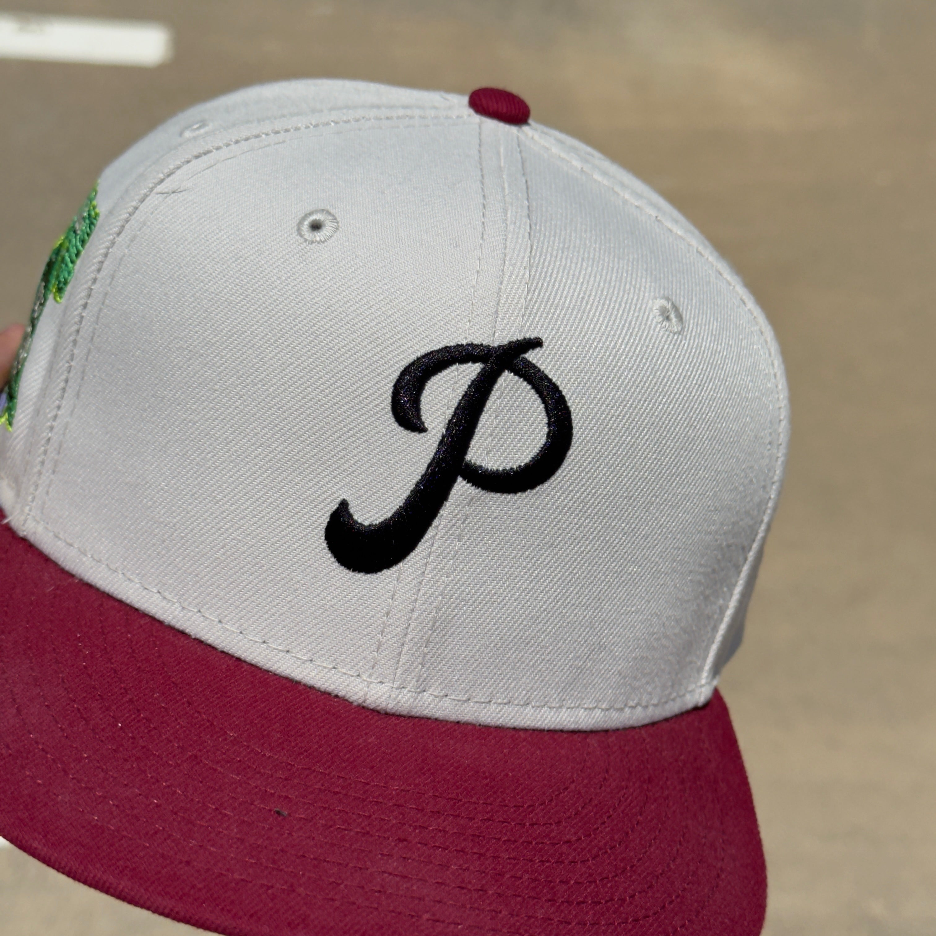 USED 1/2 Stone Philadelphia Phillies 1952 All Star Game 59FIFTY New Era Fitted Hat