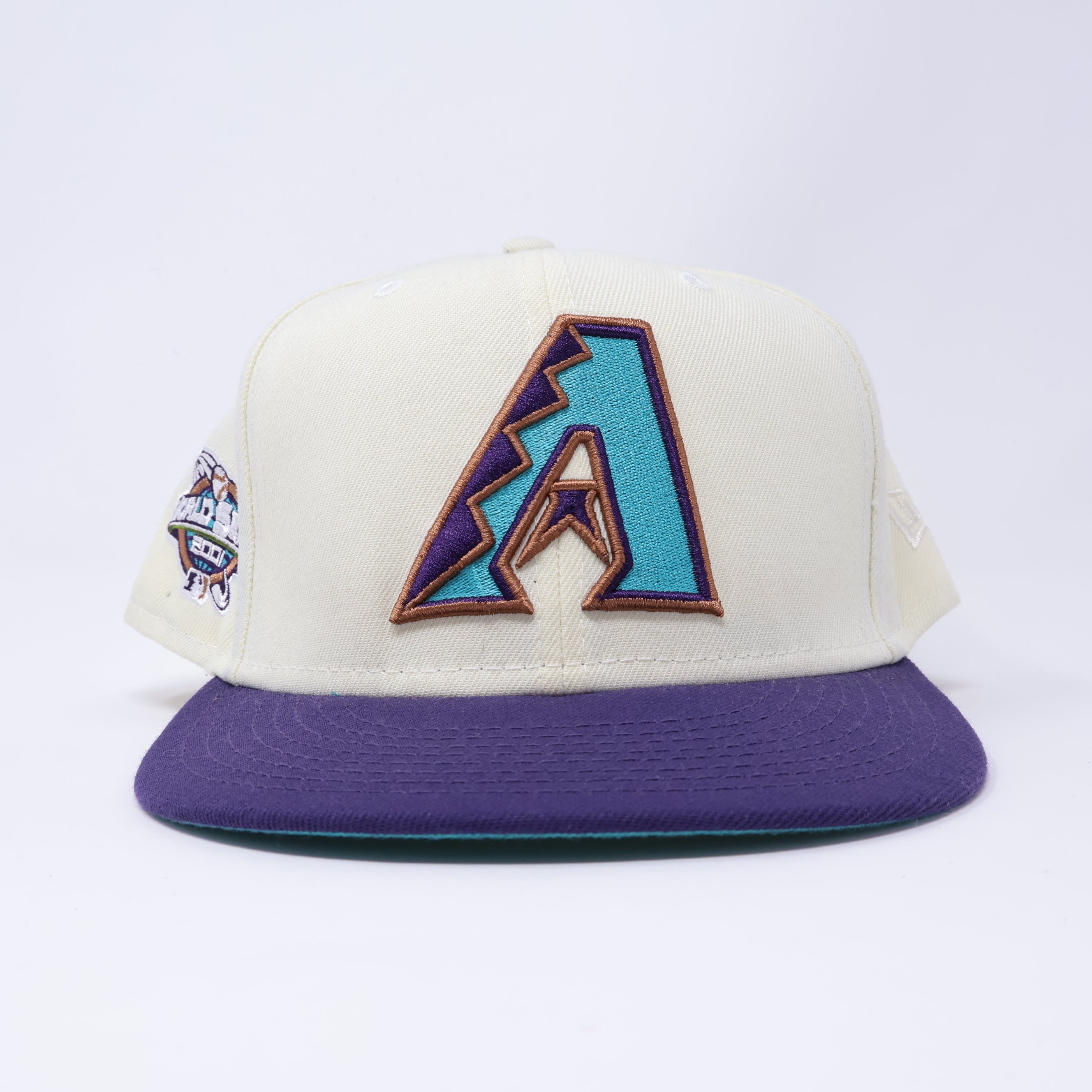 USED 8 Chrome Arizona Diamondbacks 2001 World Series 59fifty New Era Fitted Hat Cap