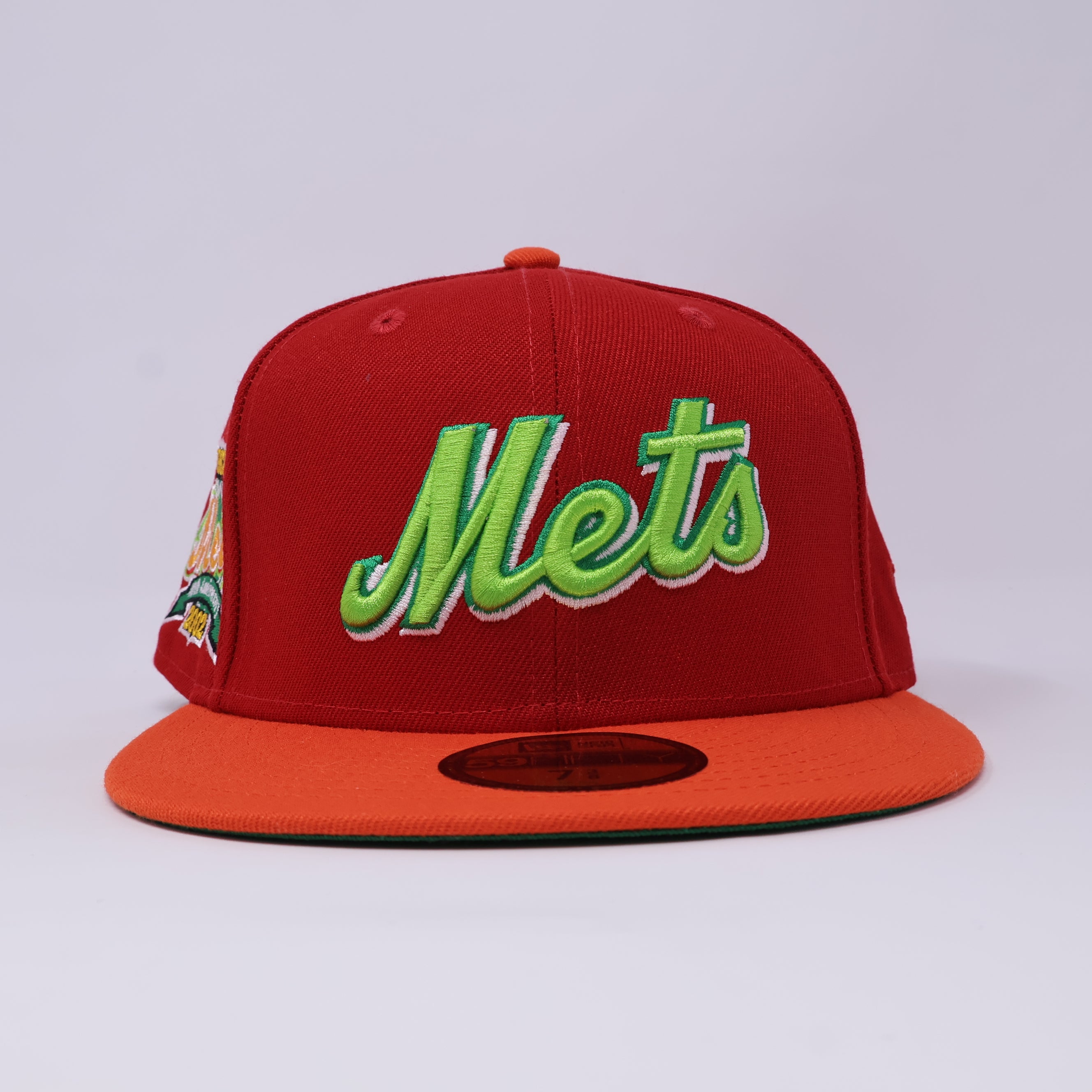 NWT 3/8 Red New York Mets 40th Anniversary 59fifty New Era Fitted Hat Cap