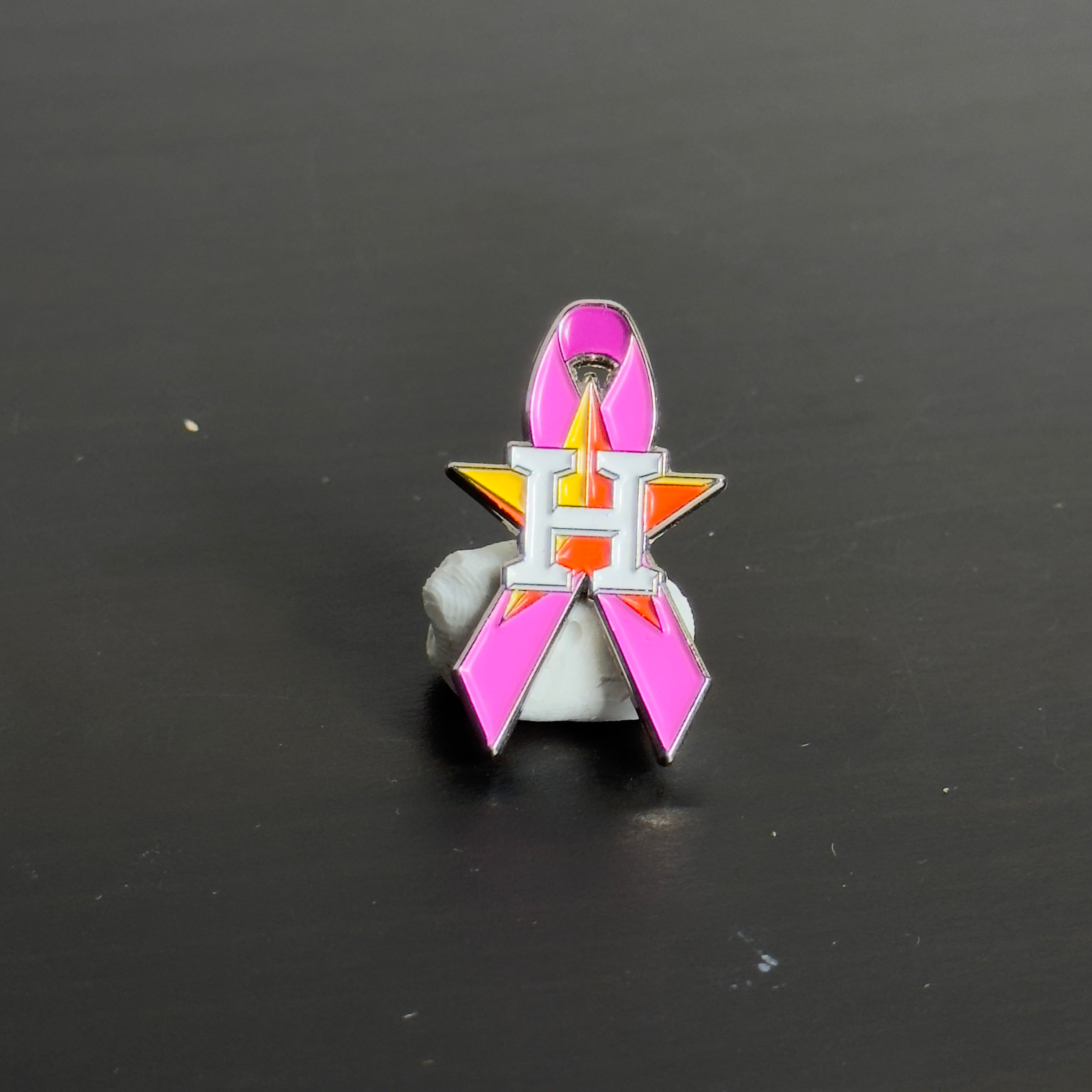 Houston Astros Cancer Graphic Pin