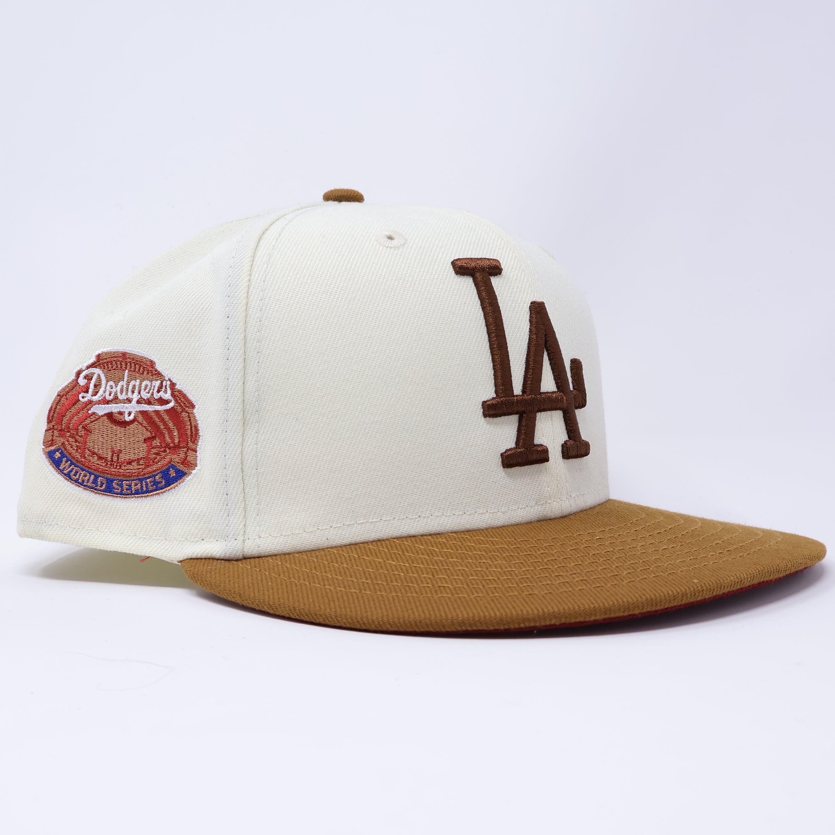 USED 5/8 Chrome Los Angeles Dodgers World Series '59fifty New Era Fitted Hat Cap
