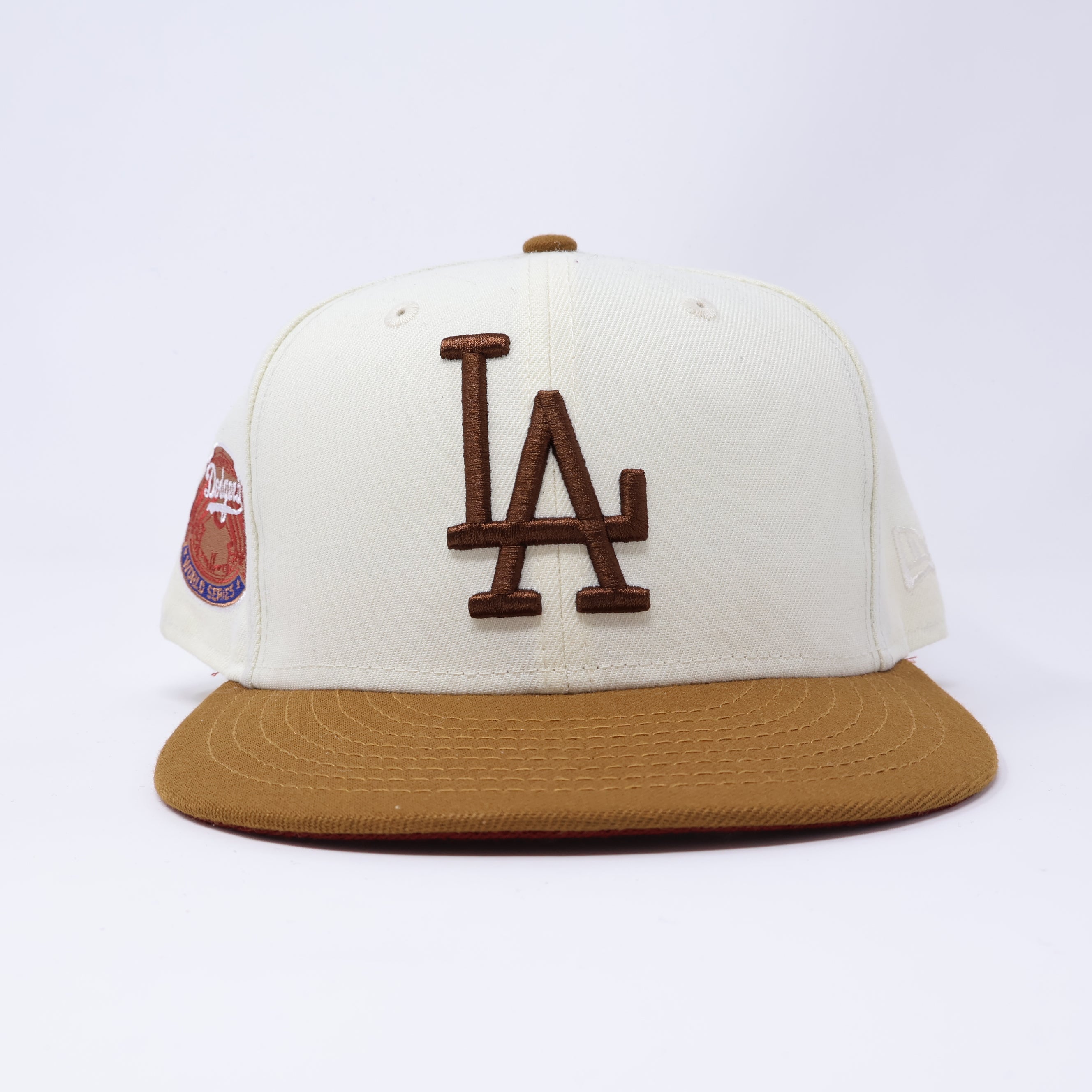 USED 5/8 Chrome Los Angeles Dodgers World Series '59fifty New Era Fitted Hat Cap