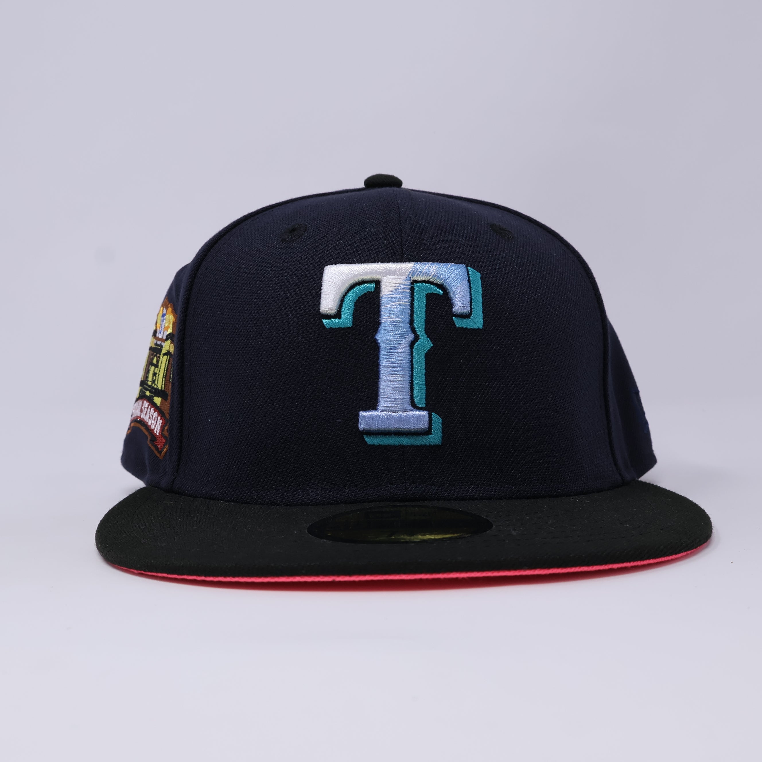 NWT 1/2 Navy Texas Rangers Final Season 59fifty New Era Fitted Hat Cap