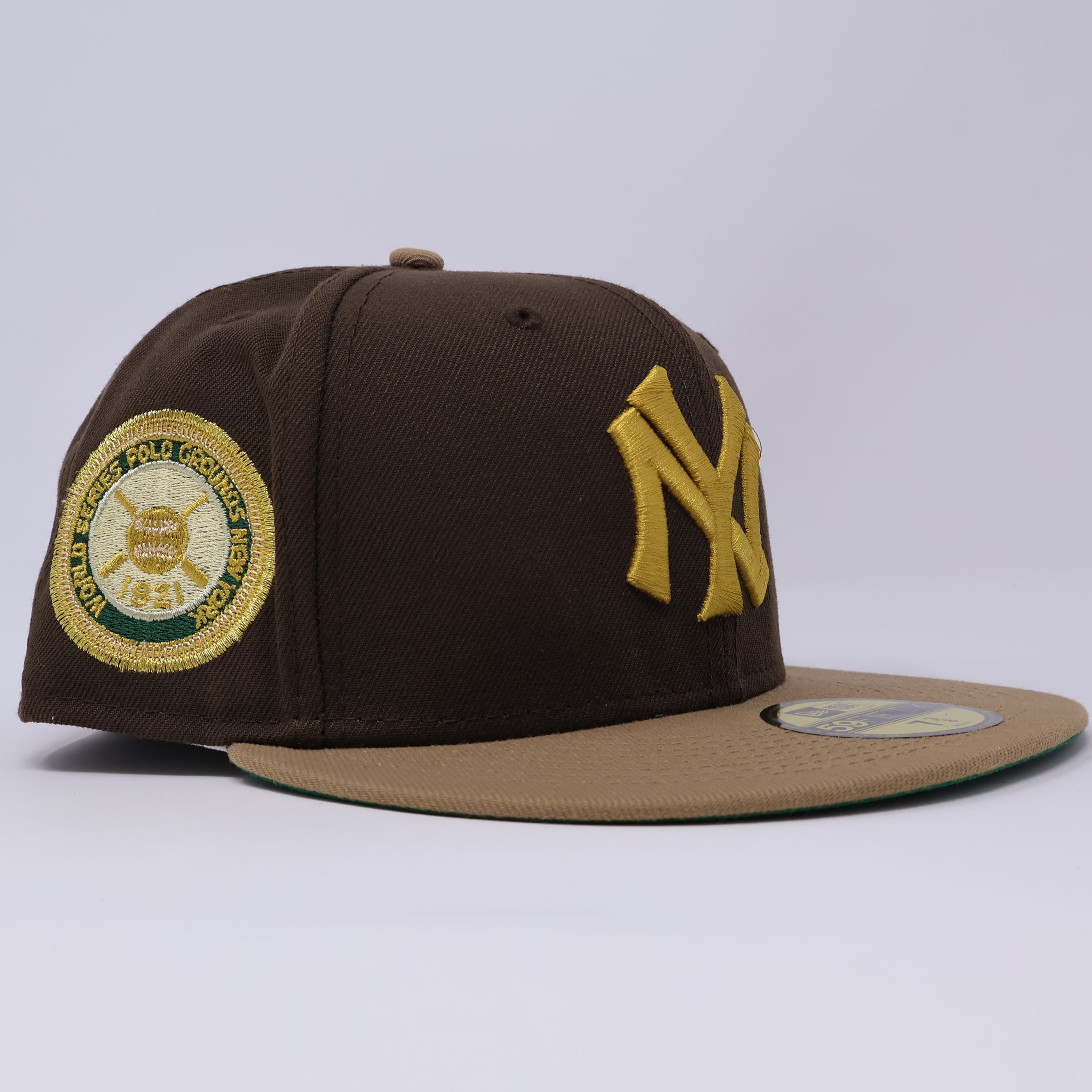 NWT 3/8 Brown New York Yankees 1921 World Series 59fifty New Era Fitted Hat Cap
