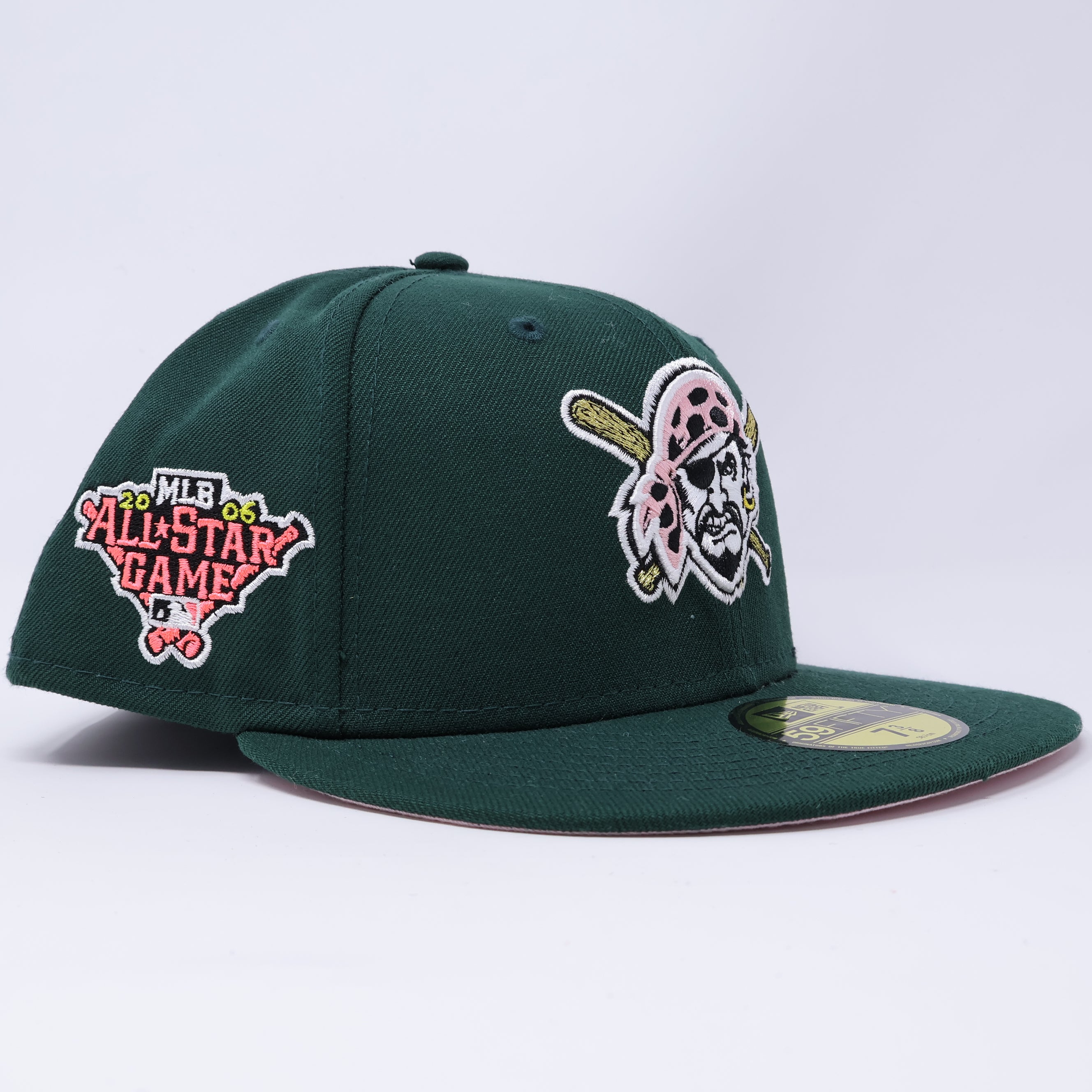 NWT 3/8 Green Pittsburgh Pirates 2006 All Star Game 59fifty New Era Fitted Hat Cap