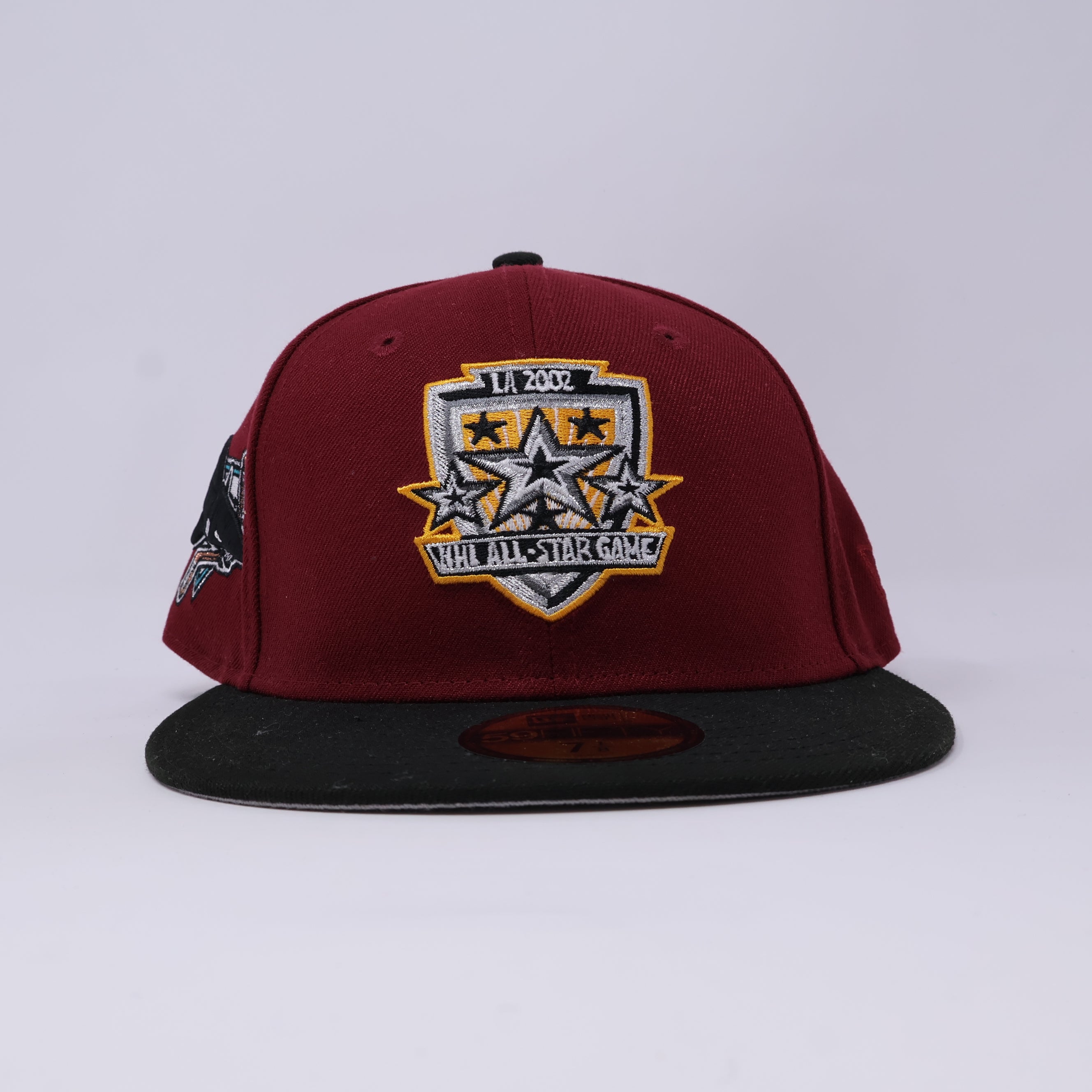 NWT 1/8 Burgundy San Jose Sharks NHL All Star Game 59fifty New Era Fitted Hat Cap