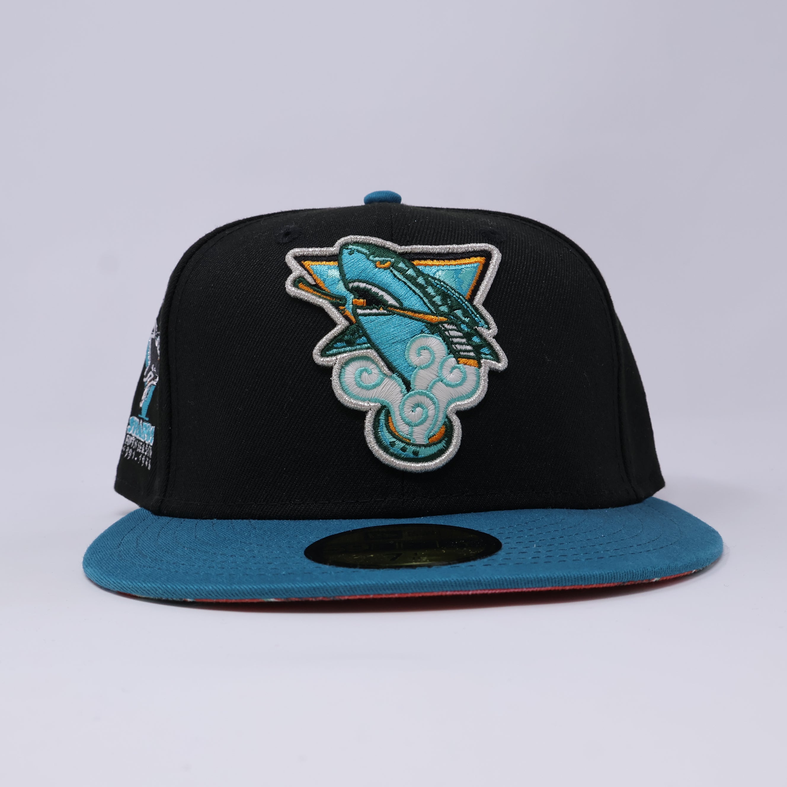 NWT 1/8 Black San Jose Sharks 5th Season 59fifty New Era Fitted Hat Cap