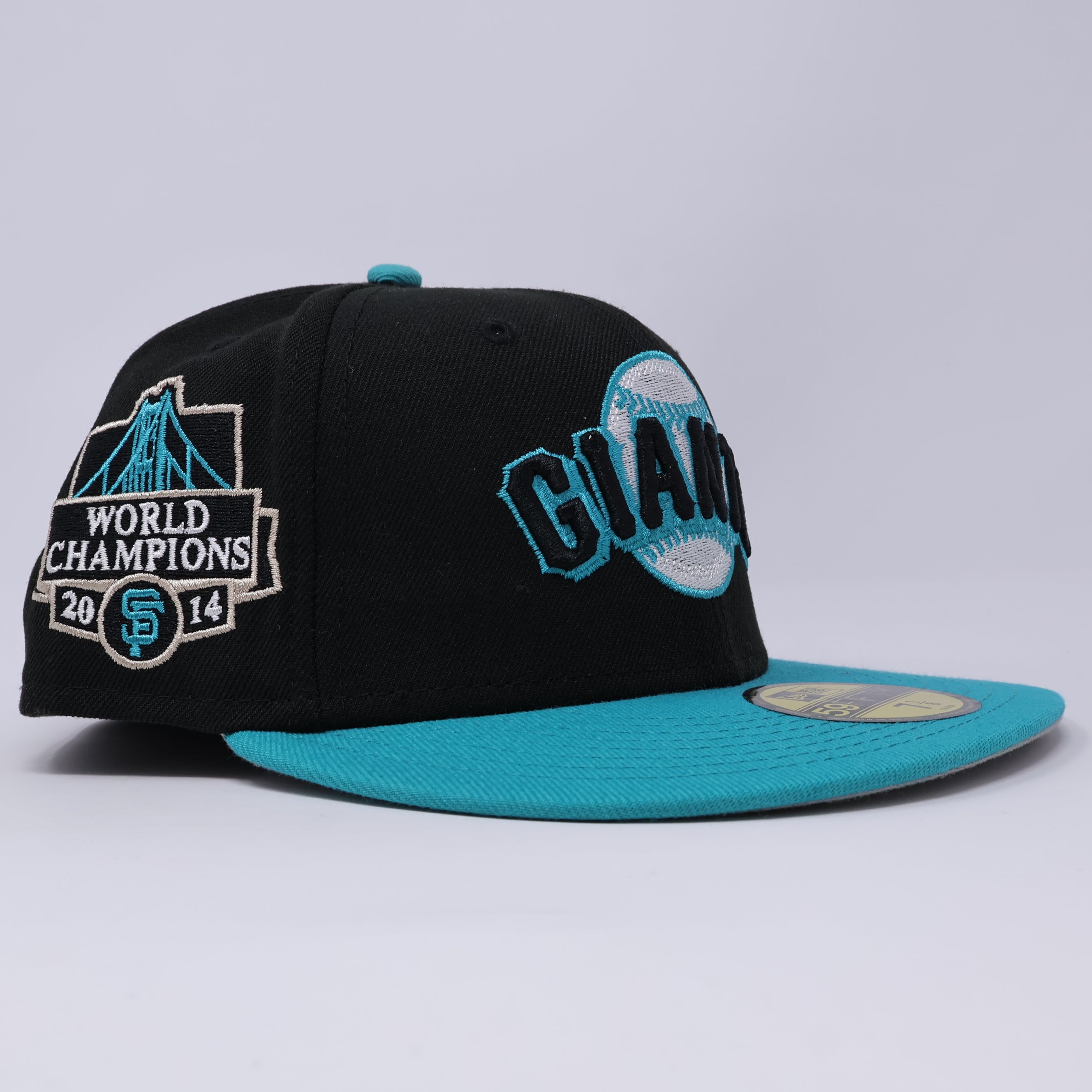 NWT 1/8 Black San Francisco Giants 2014 World Series Champions 59fifty New Era Fitted Hat Cap