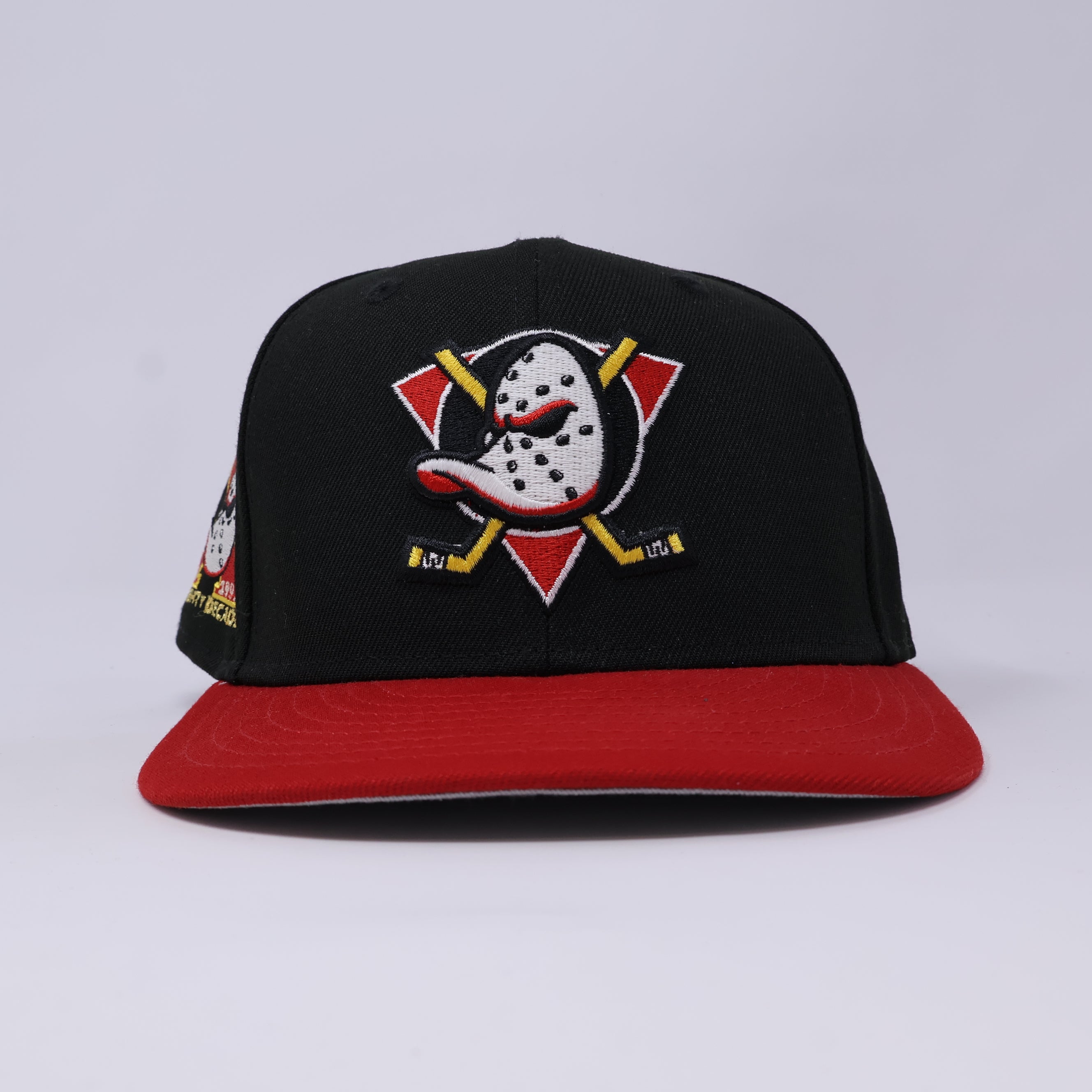 USED 1/8 Black Anaheim Ducks 1993 Established 59fifty New Era Fitted Hat Cap