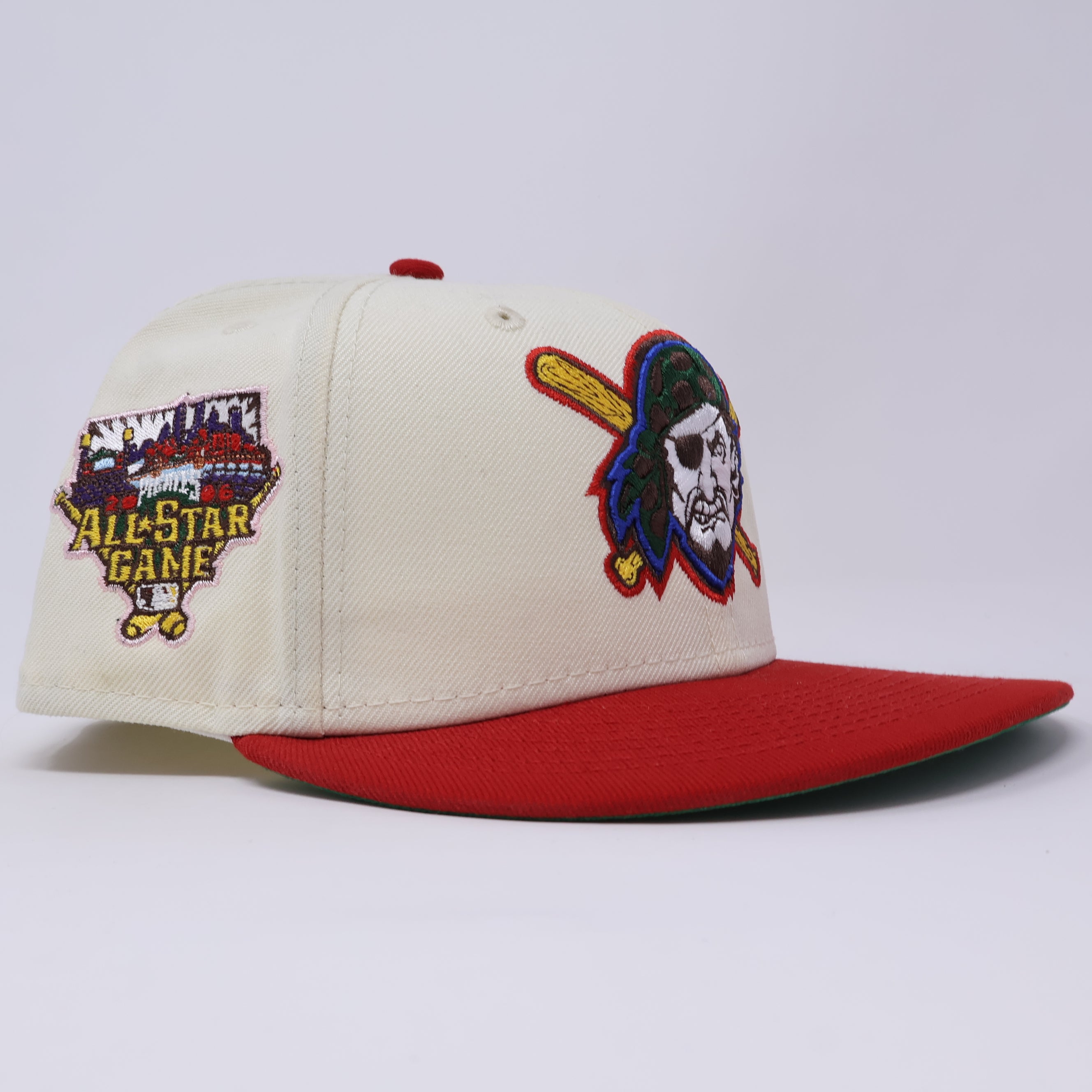 USED 1/8 Chrome Pittsburgh Pirates 2006 All Star Game 59fifty New Era Fitted Hat Cap