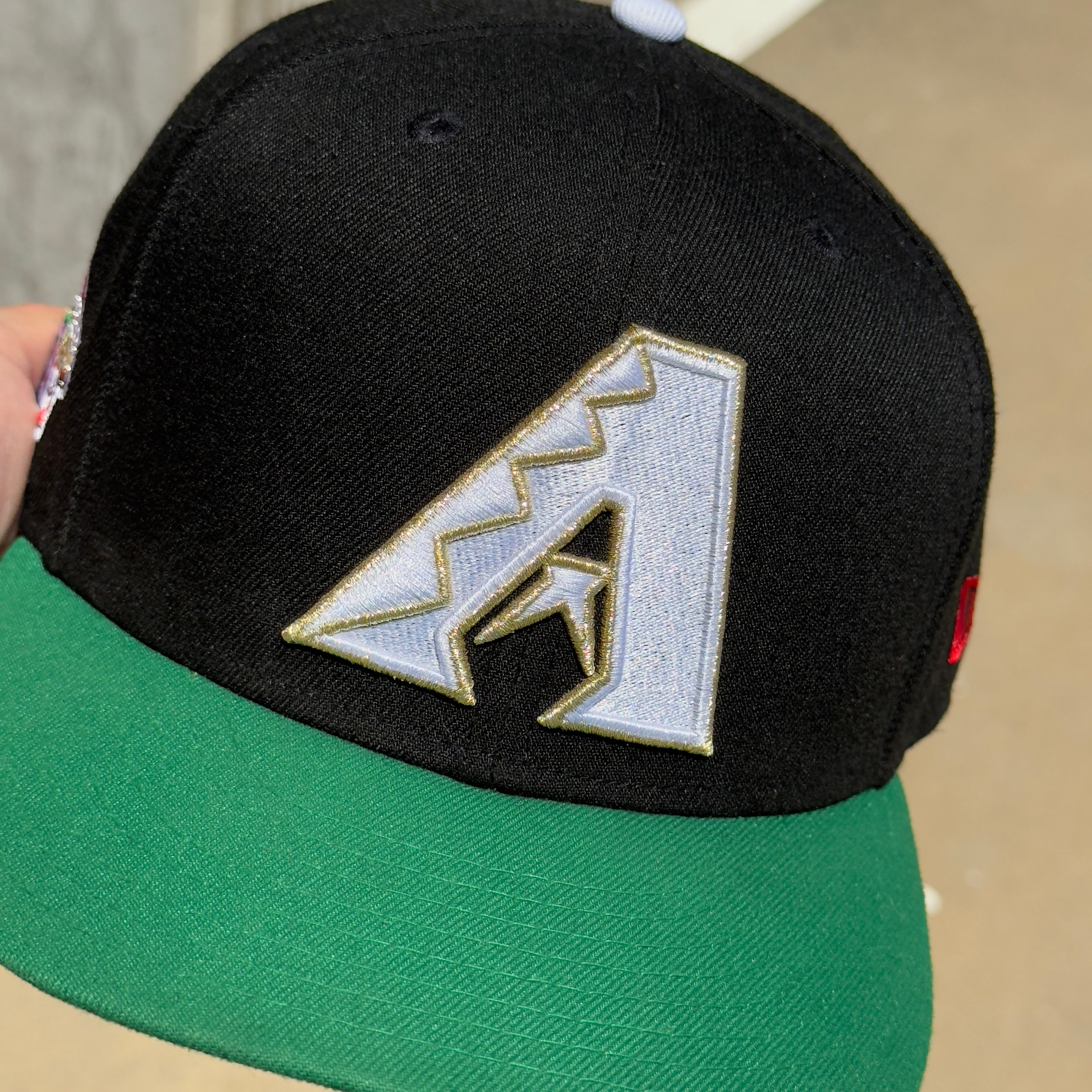 USED 5/8 Black Arizona Diamondbacks World Series 2001 59FIFTY New Era Fitted Hat