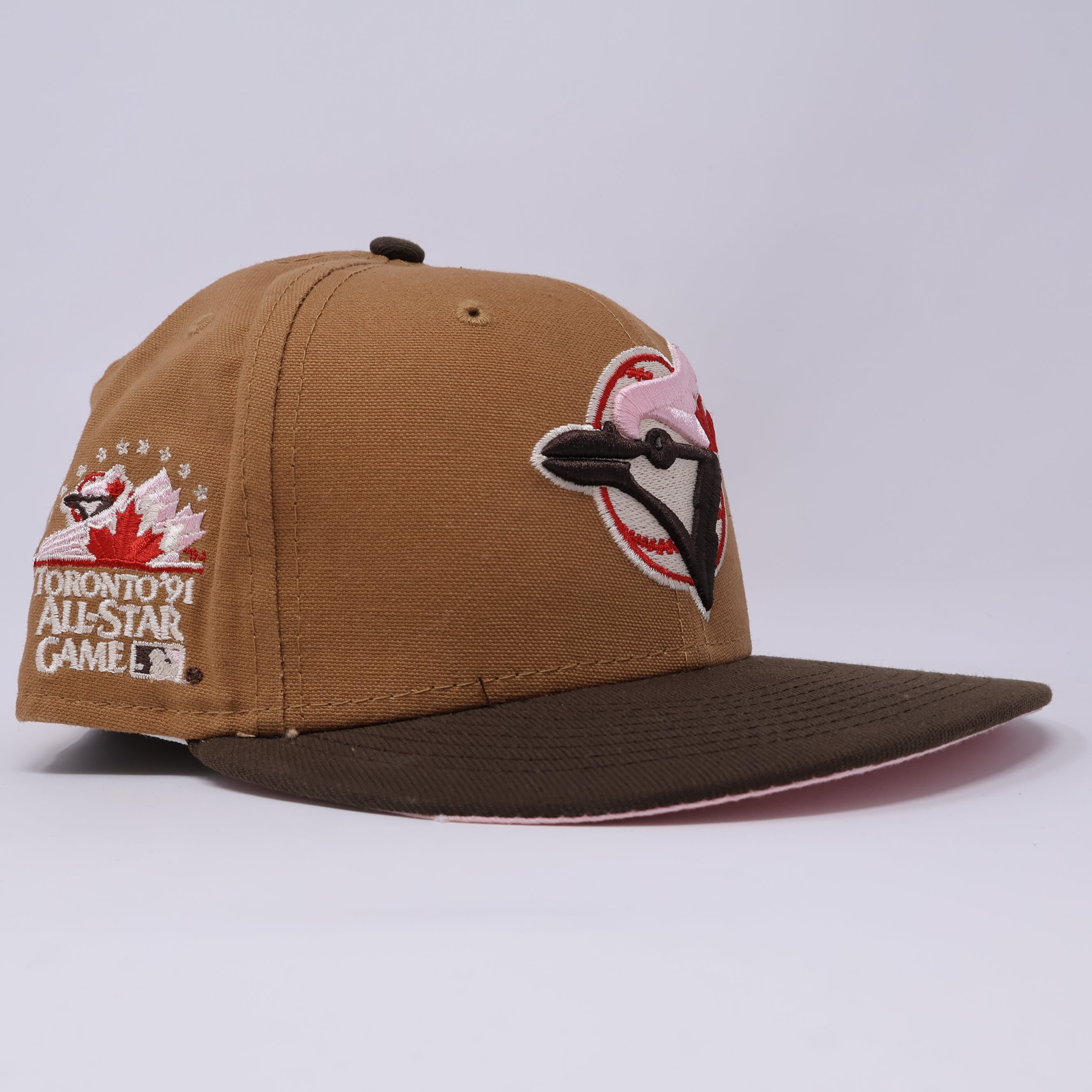 USED 7 Khaki Toronto Blue Jays 1991 All Star Game 59fifty New Era Fitted Hat Cap