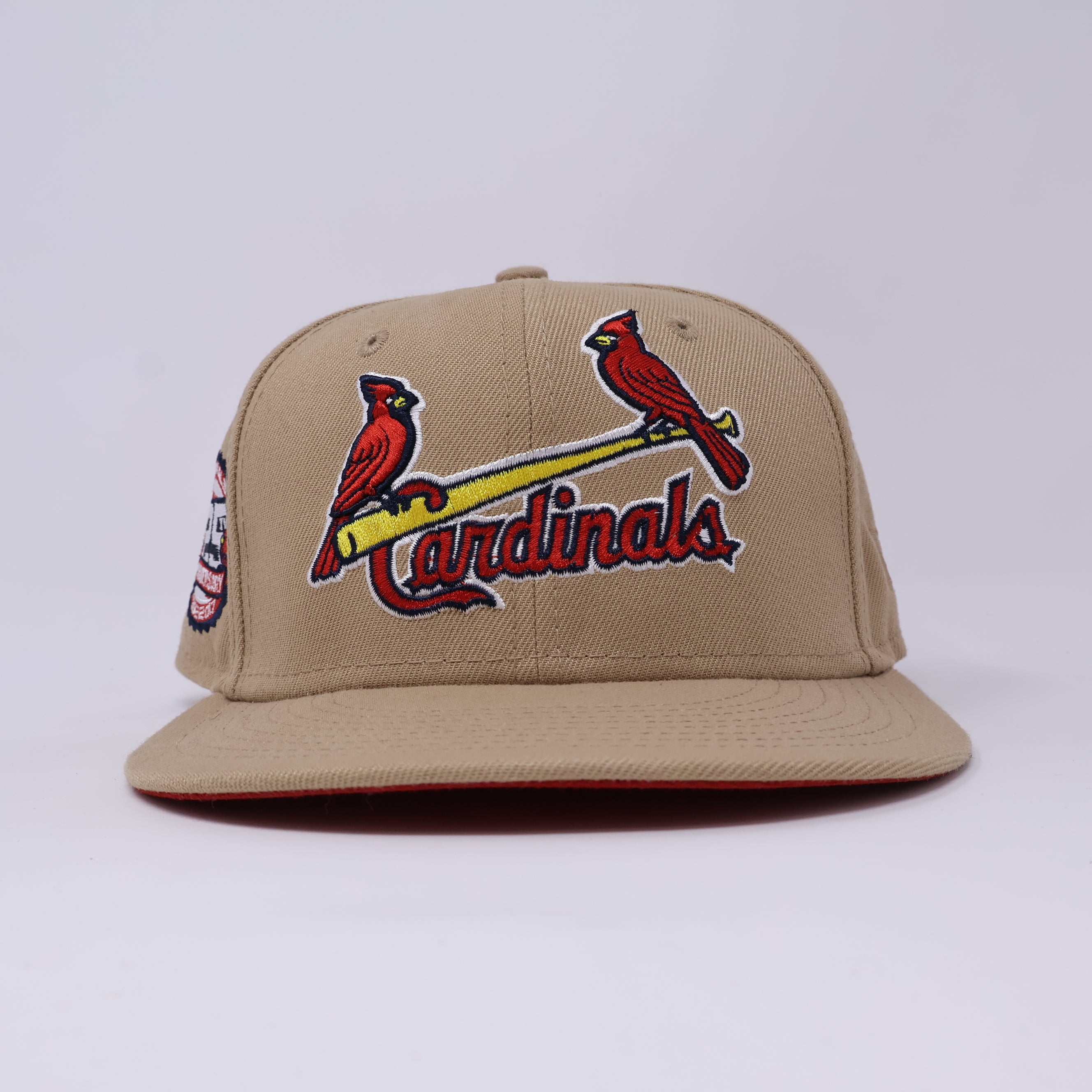 USED 1/8 Khaki St. Louis Cardinals 125th Anniversary 59fifty New Era Fitted Hat Cap