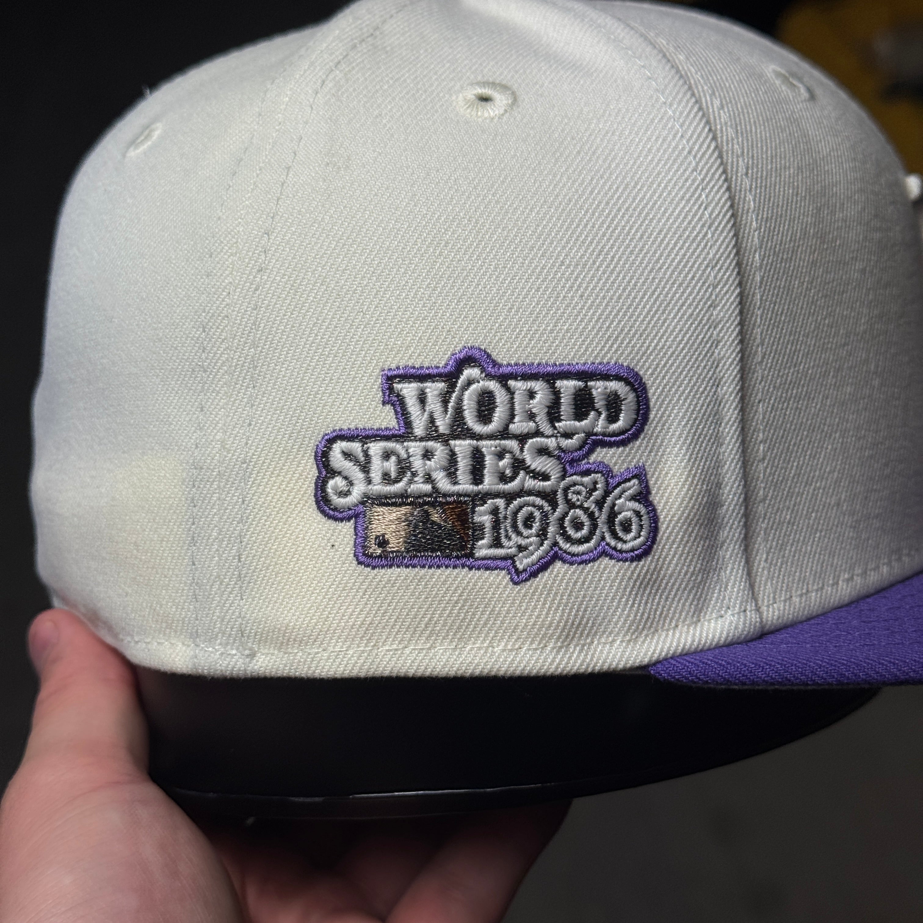 New York Mets MLB NE Cloud Under World Series 1986 Fitted Hat~Blue New York Mets MLB NE Cloud Under World Series 1986 Fitted Hat~Blue