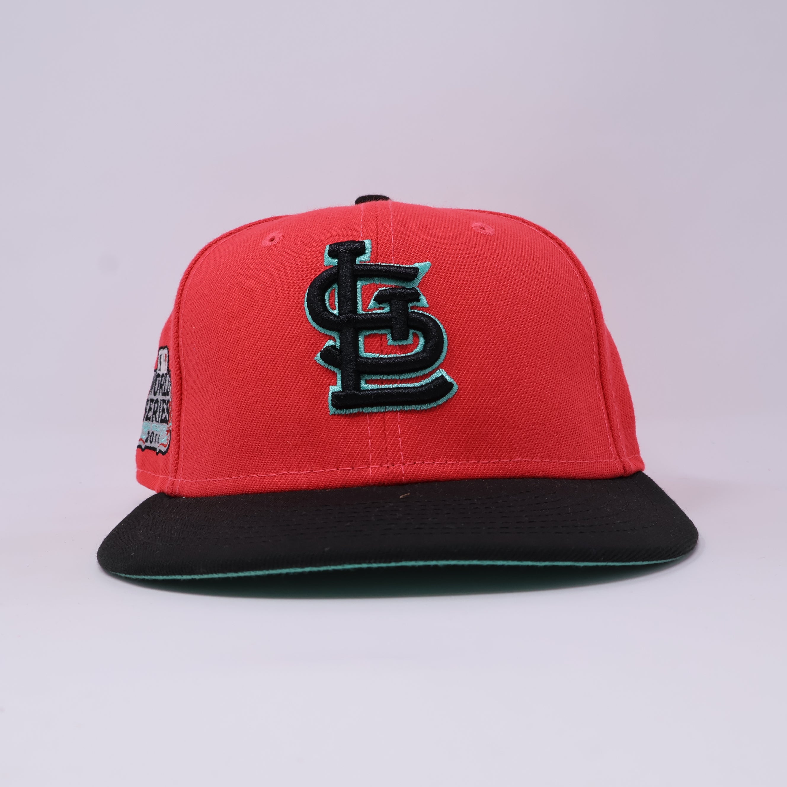 USED 1/8 Hot Pink St. Louis Cardinals 2011 World Series 59fifty New Era Fitted Hat Cap