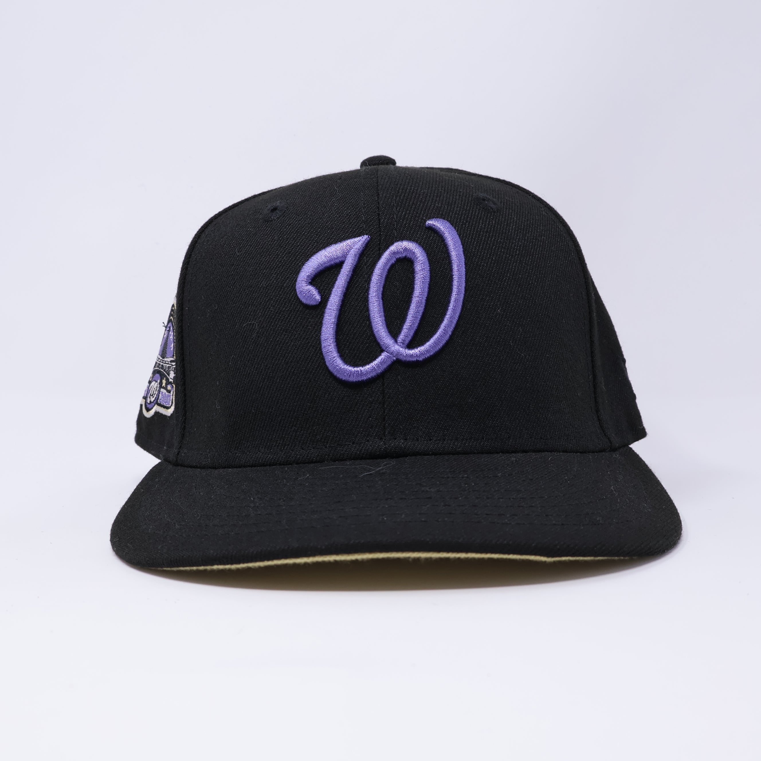 USED 1/4 Black Washington Nationals Kennedy Memorial 59fifty New Era Fitted Hat Cap