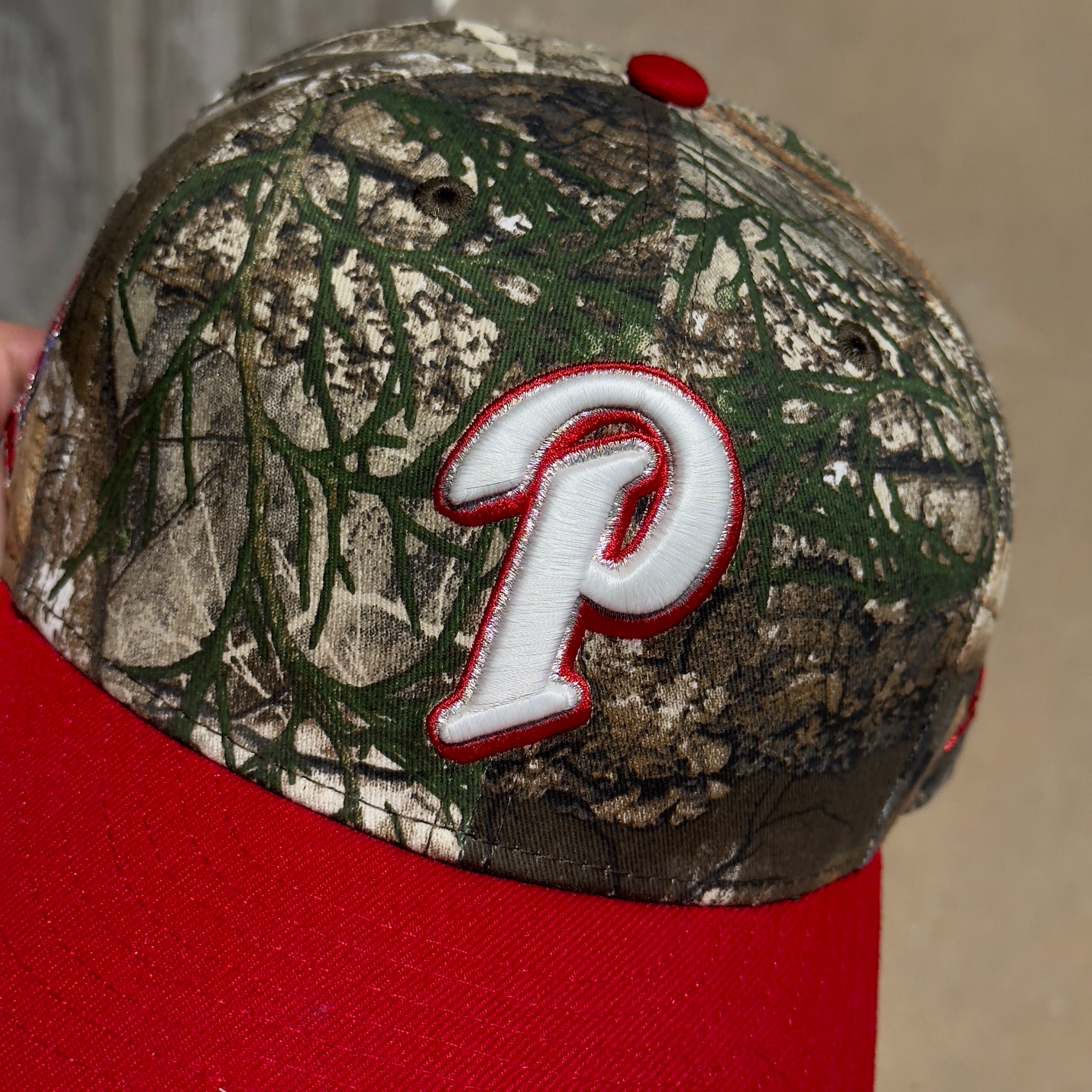 USED 3/4 Camo Realtree San Diego Padres 25th Anniversary 59FIFTY New Era Fitted Hat