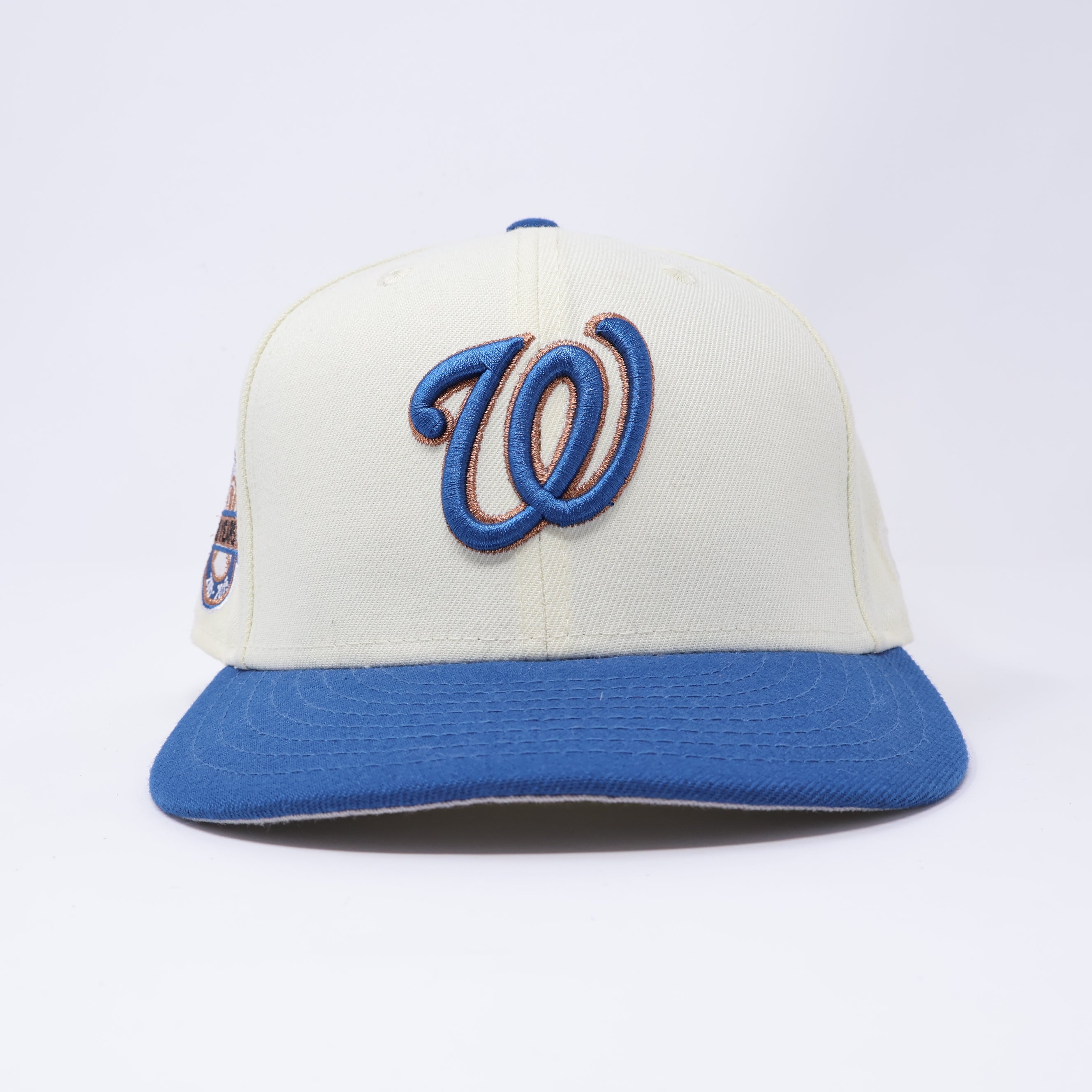 USED 1/8 Chrome Washington Nationals 10 Years 59fifty New Era Fitted Hat Cap