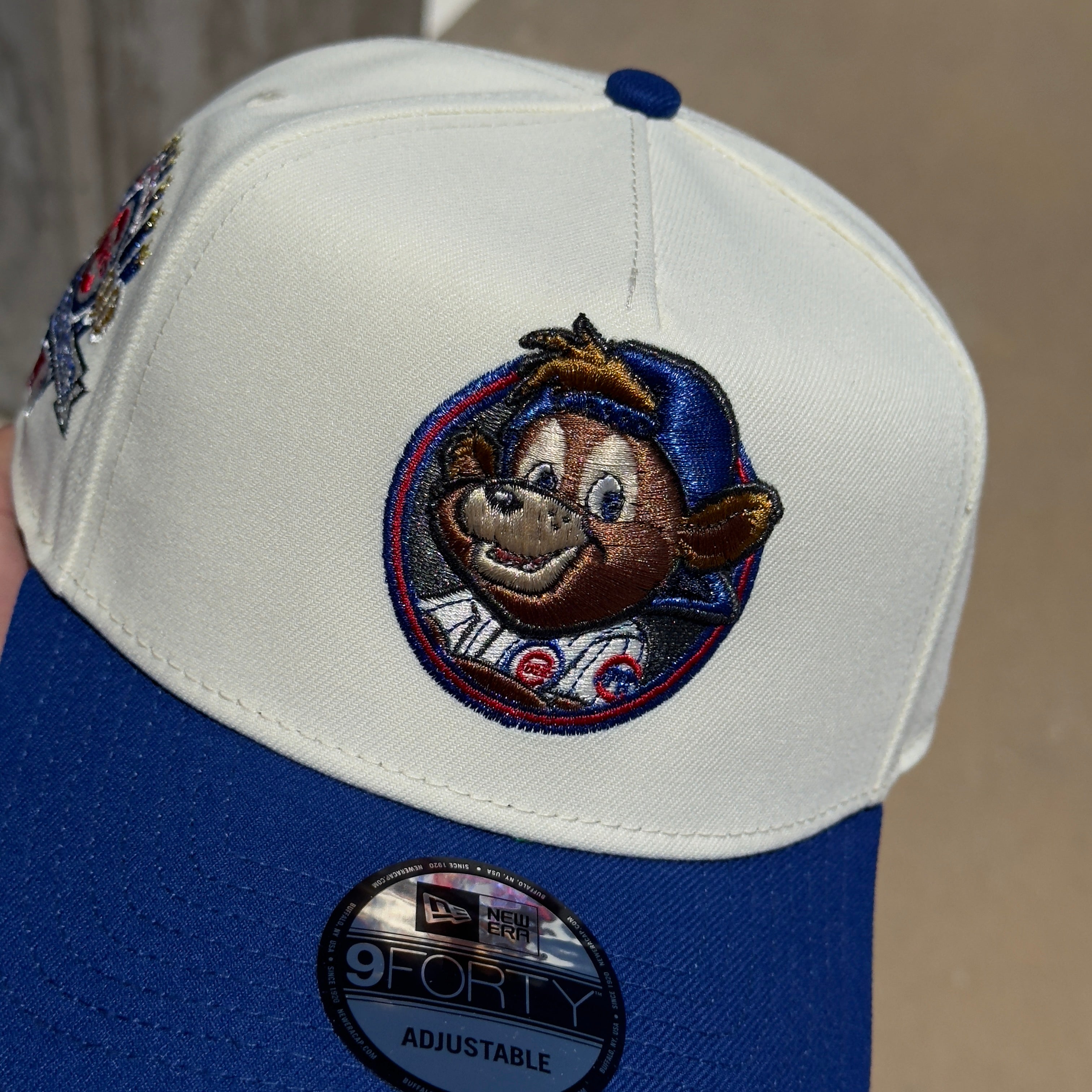 NEW Chrome Chicago Cubs Mascot 1990 All Star Game New Era 9Forty Adjustable One Size A-Frame