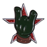 TMNT Houston Represent Hand Sign Graphic Pin