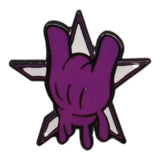 TMNT Houston Represent Hand Sign Graphic Pin
